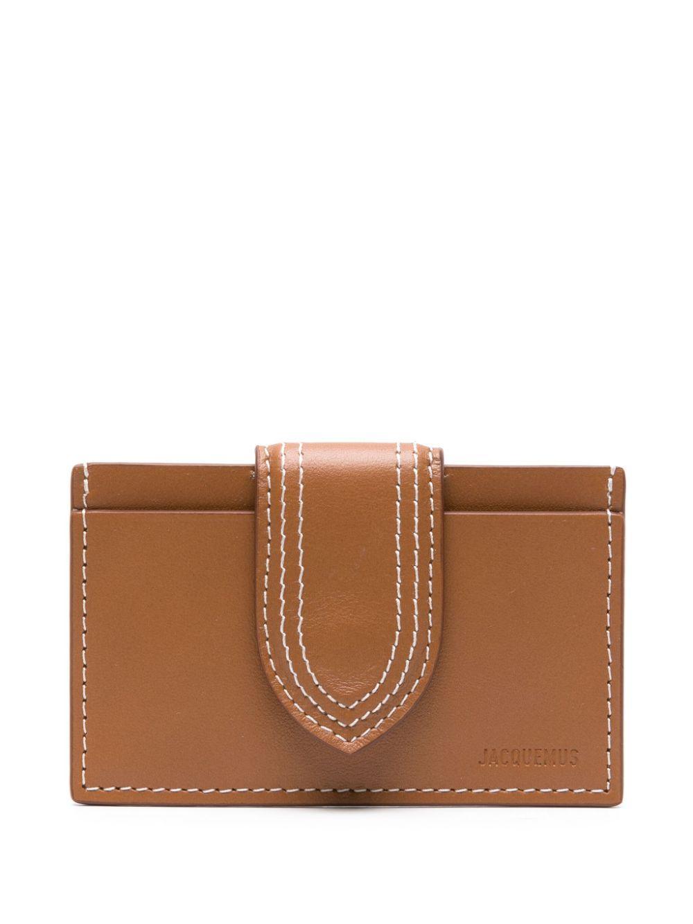 JACQUEMUS Le Bambino Leather Cardholder In Black Product Image