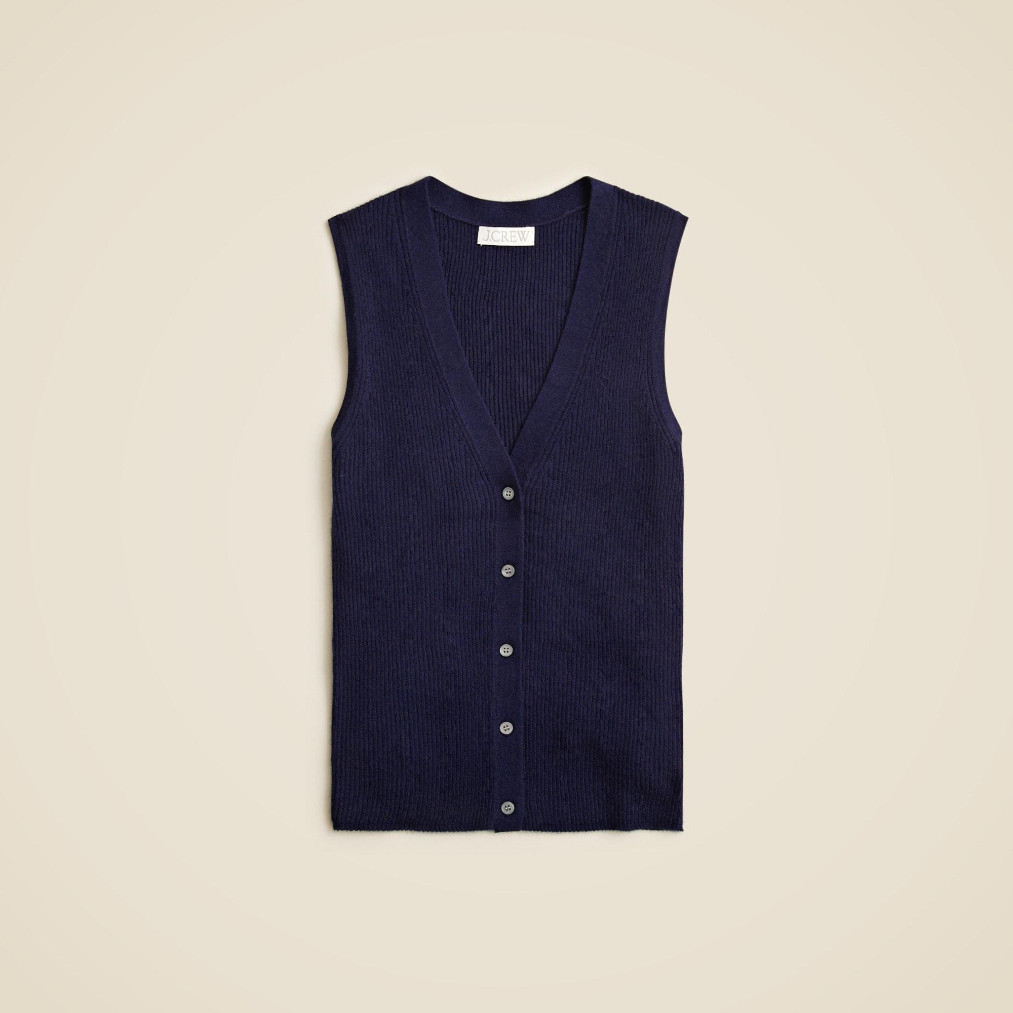 Cashmere-silk blend sweater shell Product Image