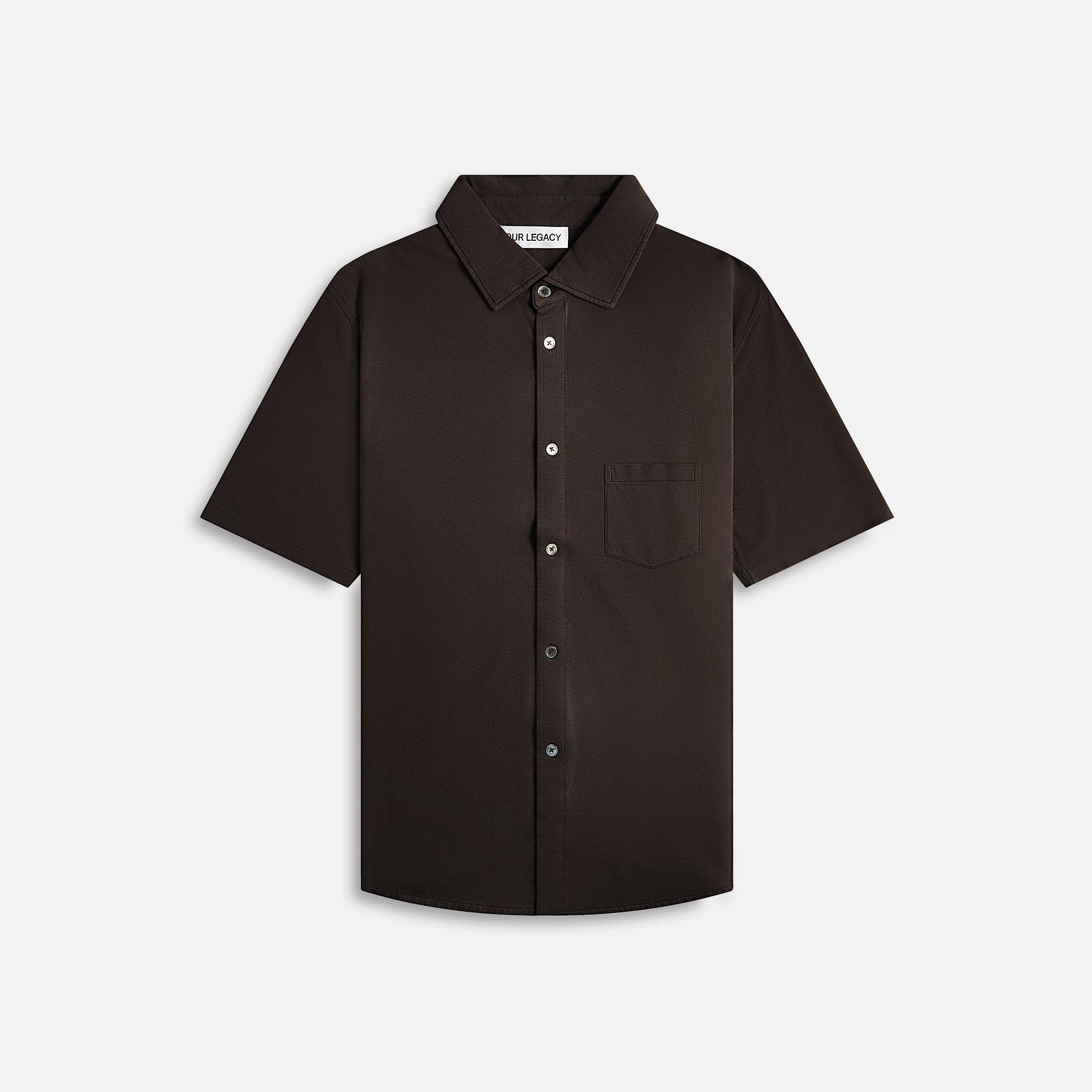 Our Legacy Analog Shirt - Deep Brown Super Mall Piquet Male Product Image