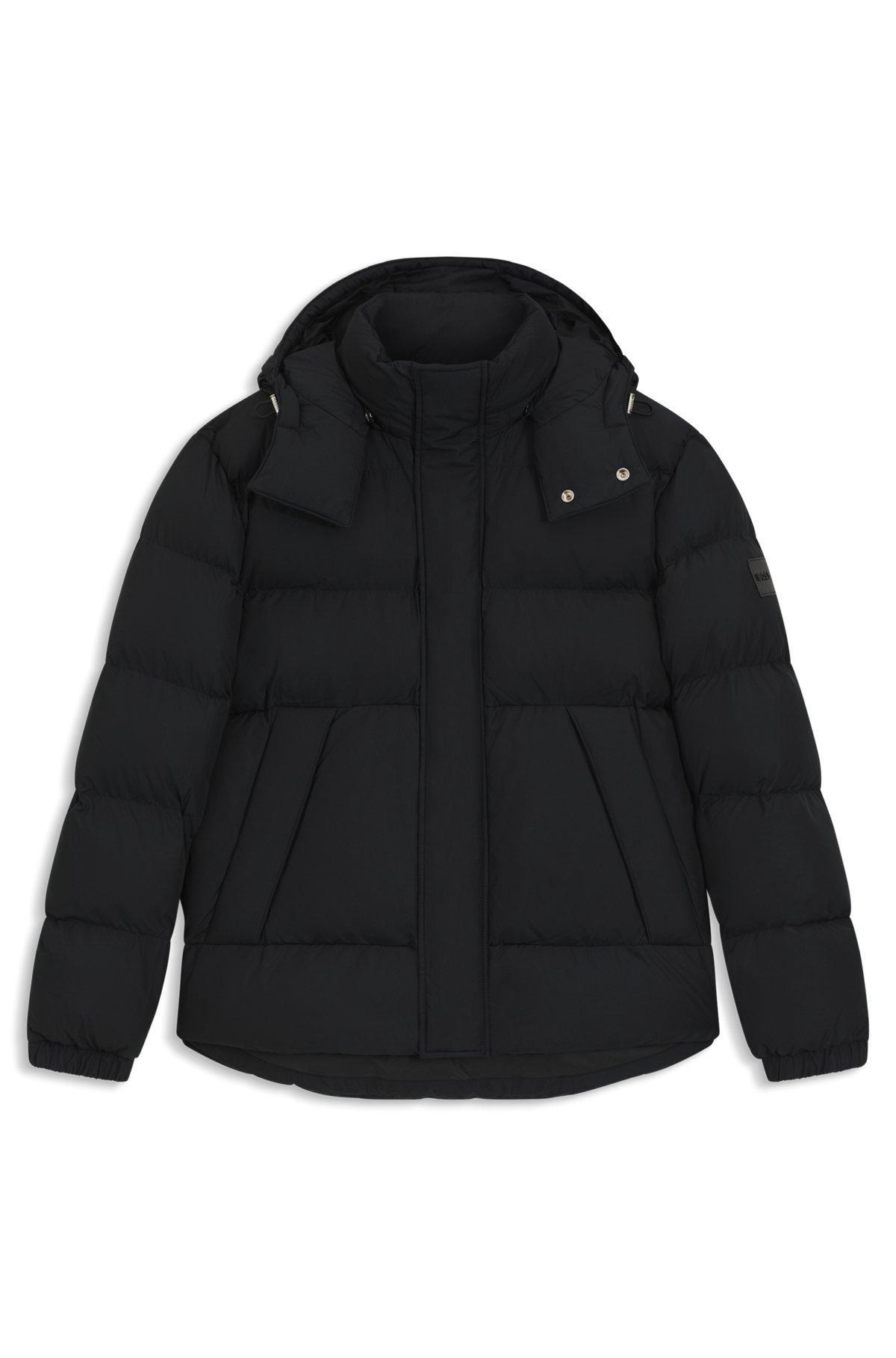 Water-repellent jacket with logo badge Product Image