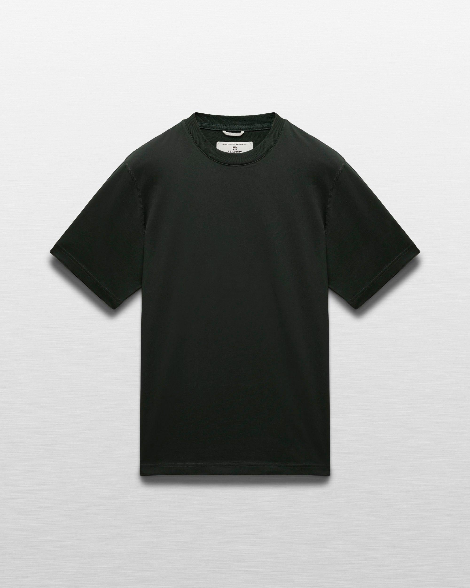 Reigning Champ Midweight Jersey Arch Logo T-Shirt in Black Product Image