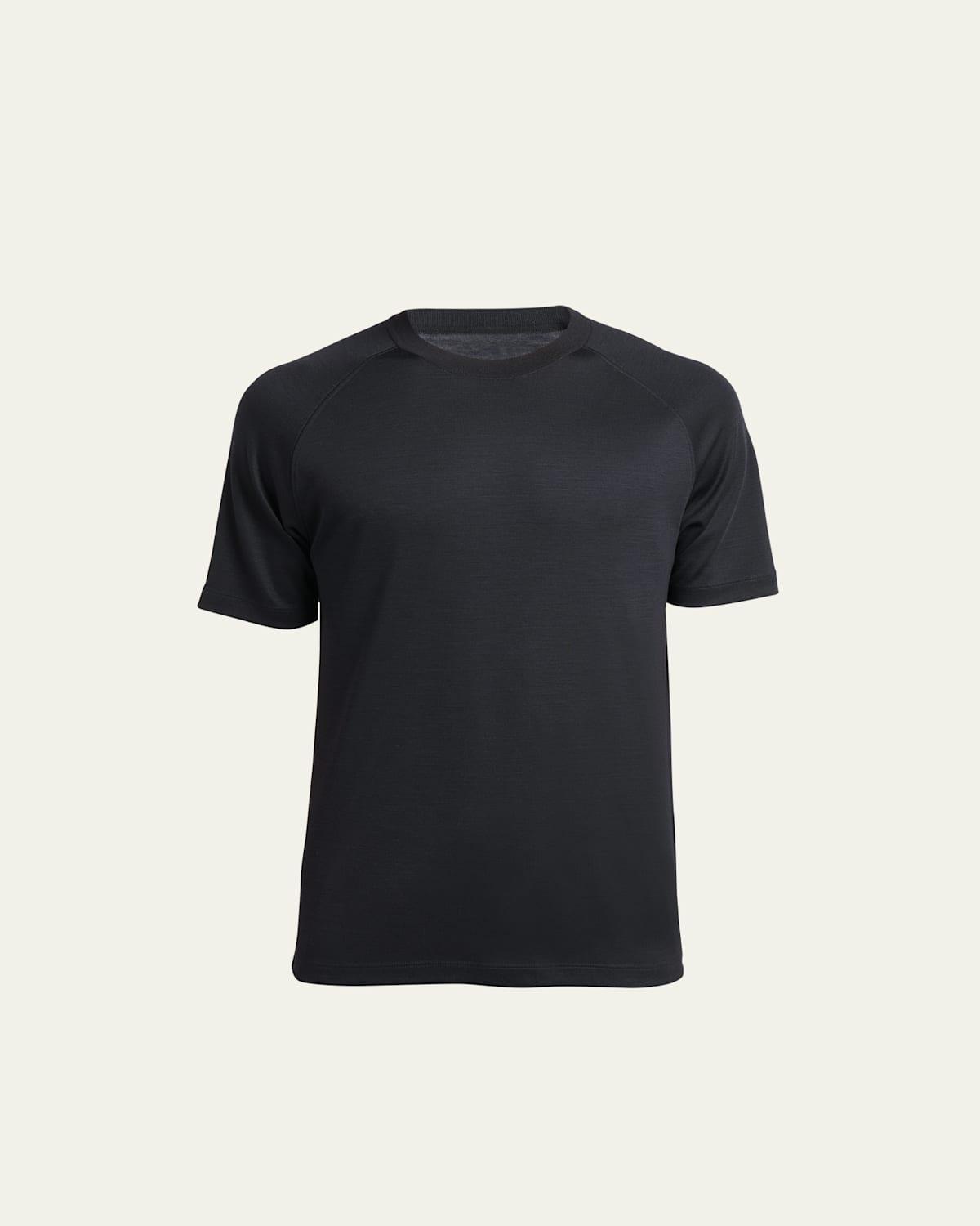 Mens Wool-Stretch Crewneck T-Shirt Product Image