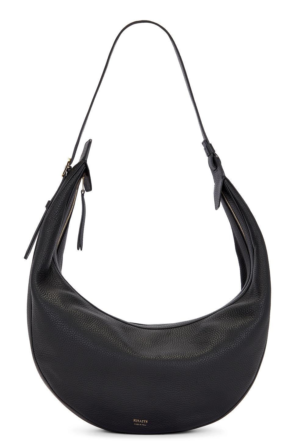 KHAITE Augustina Hobo Bag In Black Product Image