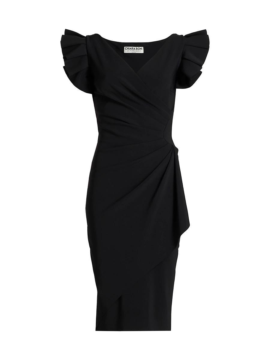 Womens Beaurisse Ruffled Sheath Dress Product Image