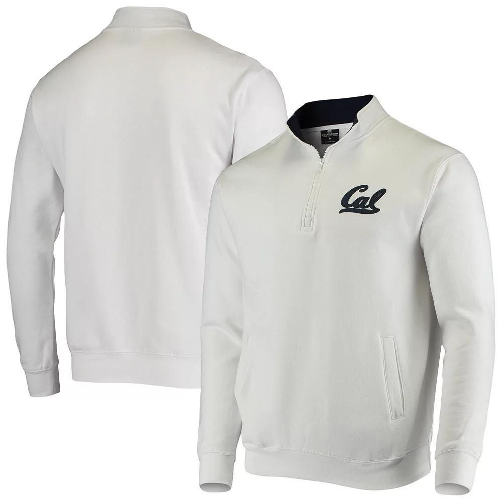 Men's Colosseum White Cal Bears Tortugas Logo Quarter-Zip Jacket, Size: 3XL Product Image
