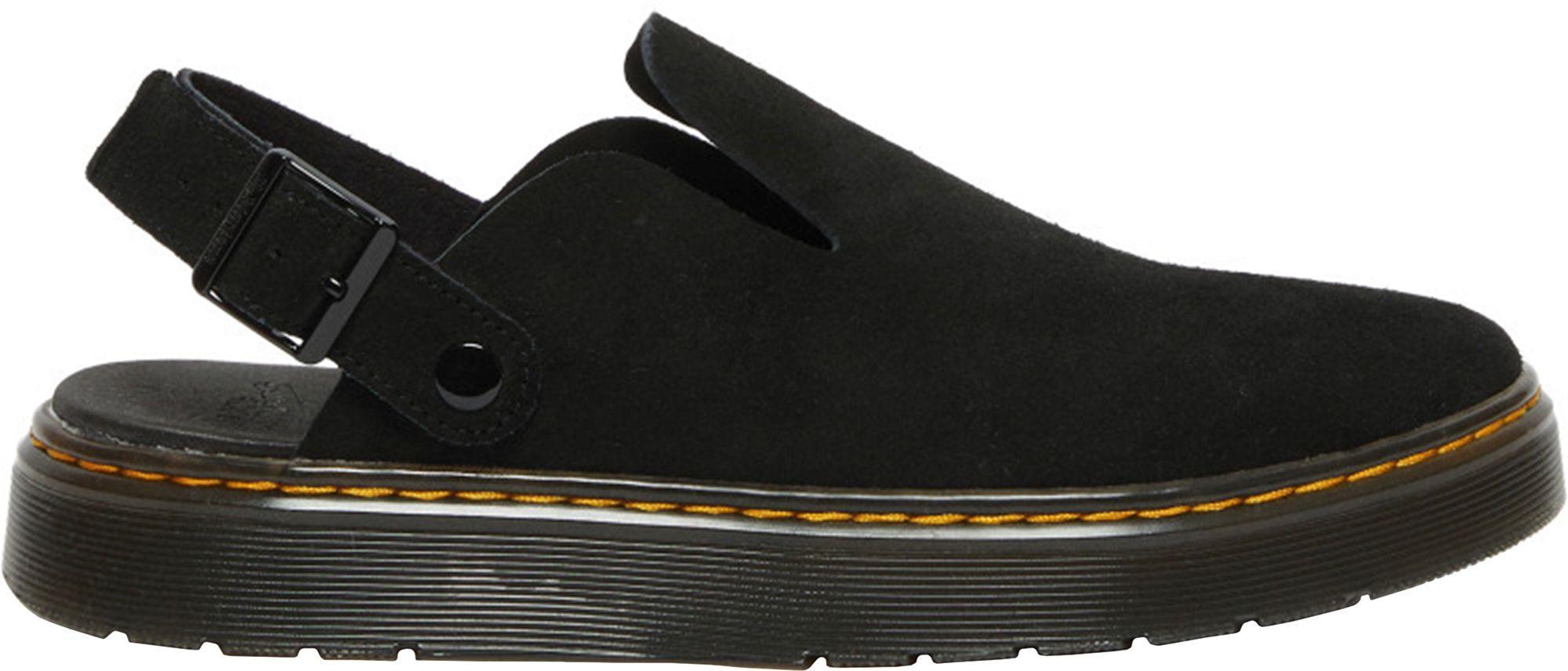 Dr. Martens Womens Carlson Suede Buckle Strap Clogs Product Image