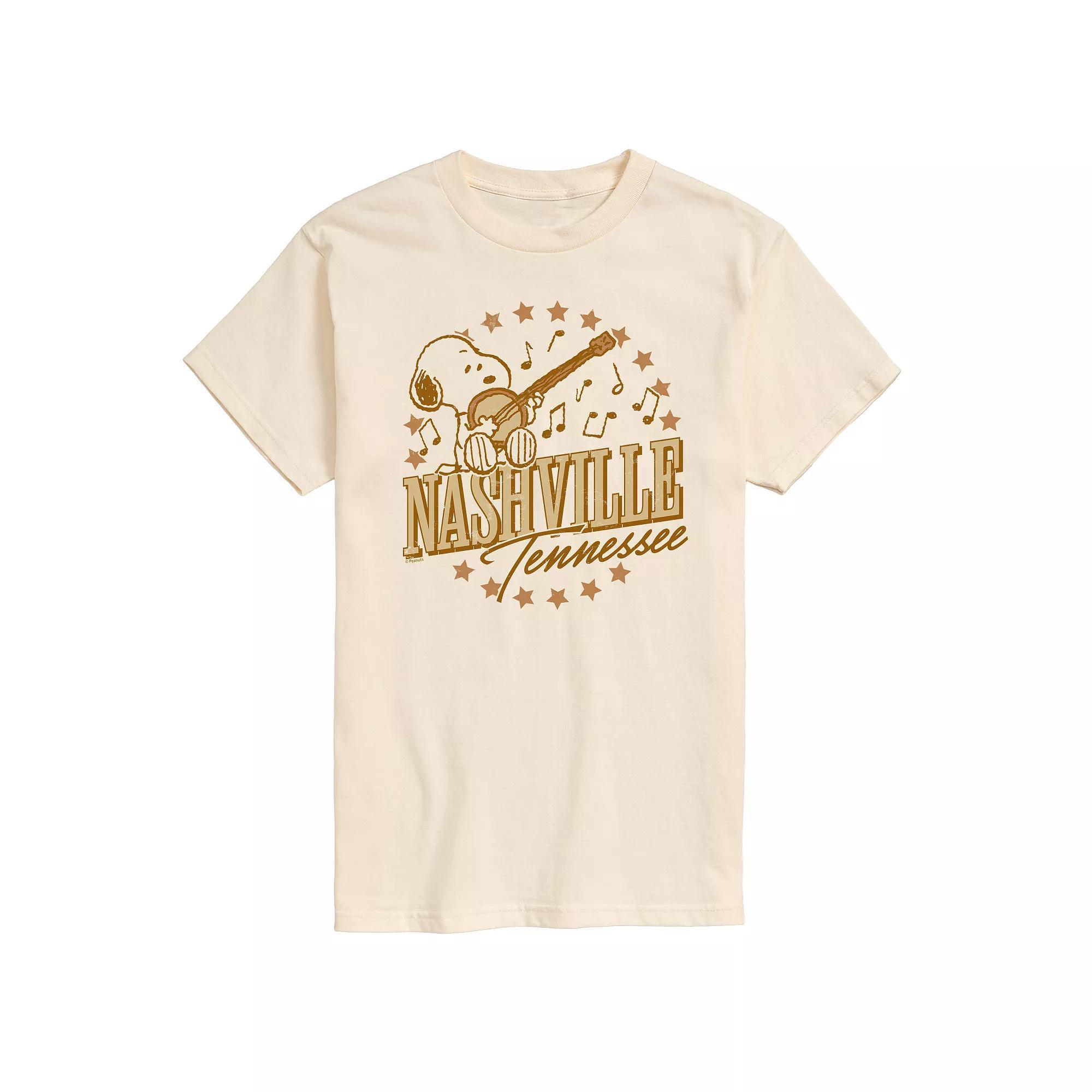 Men's Peanuts Snoopy Nashville Tennessee Graphic Tee,  Product Image