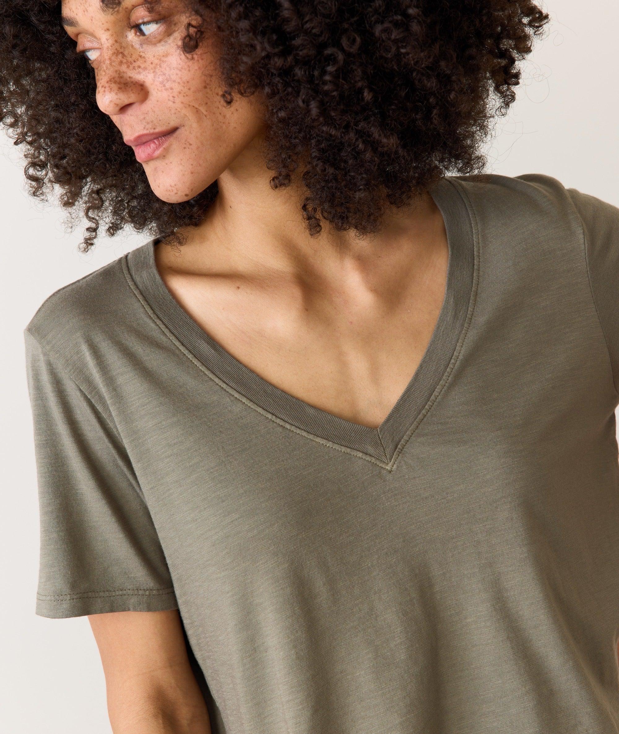 Boyfriend V-Neck Crop Product Image