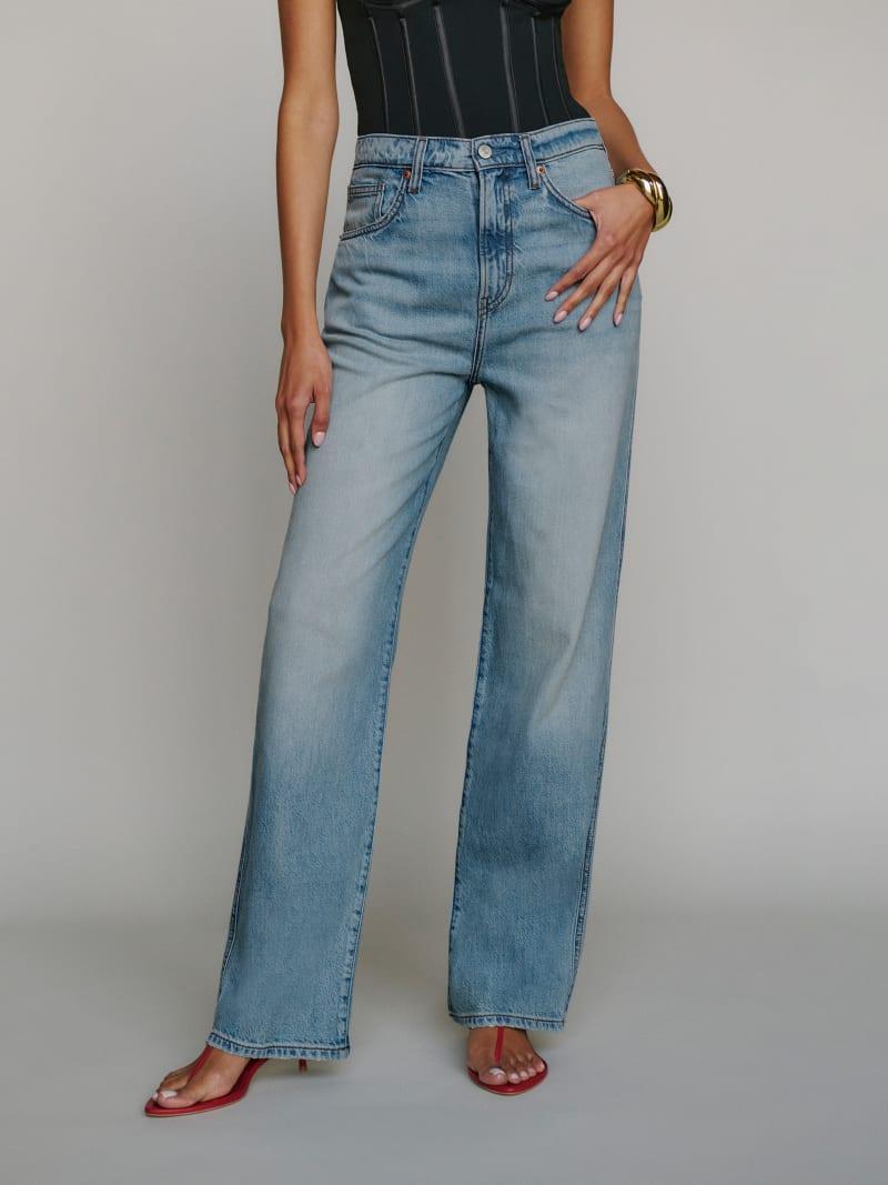 Val Lived-in Straight Jeans Product Image