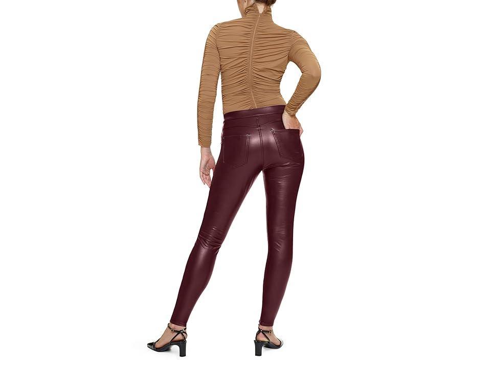 HUE Leatherette Leggings (Port Royal) Women's Casual Pants Product Image