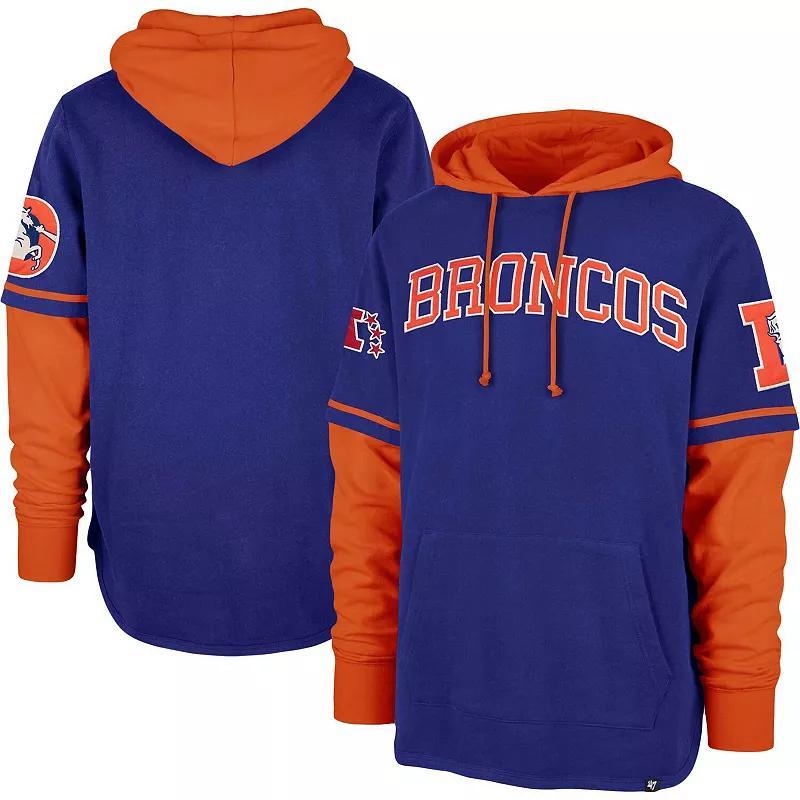 Mens 47 Royal Denver Broncos Shortstop Pullover Hoodie Product Image