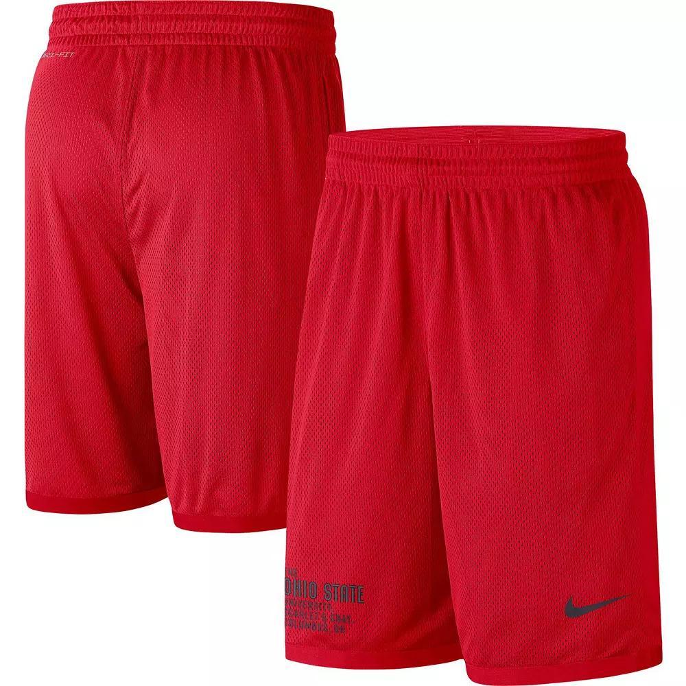 Men's Nike Scarlet Ohio State Buckeyes Performance Mesh Shorts,  Product Image