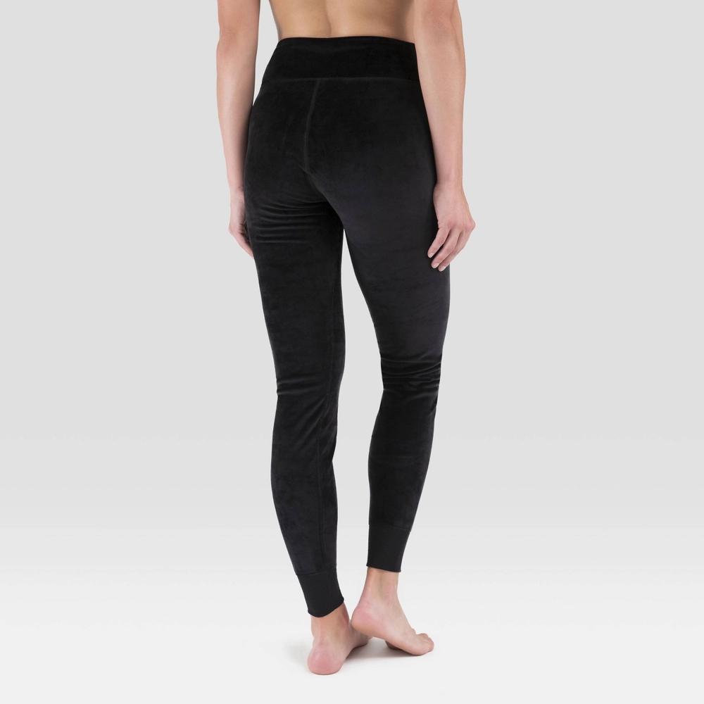 Wander by Hottotties Womens Velour Thermal Leggings - Black Product Image