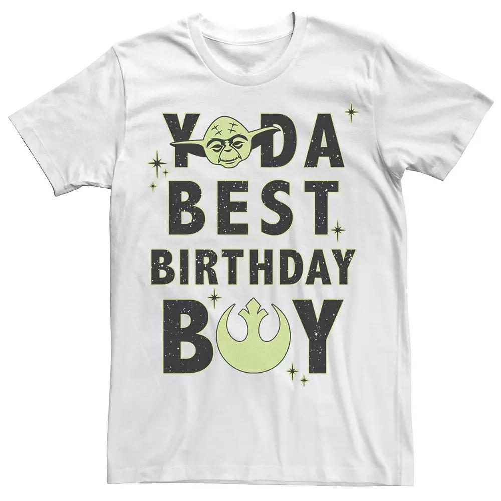 Men's Star Wars Yoda Best Birthday Boy Rebel Logo Tee,  Product Image