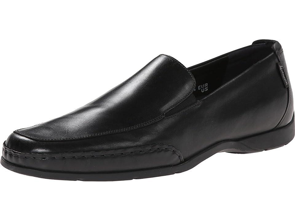 Mens Square Toe Leather Loafers Product Image