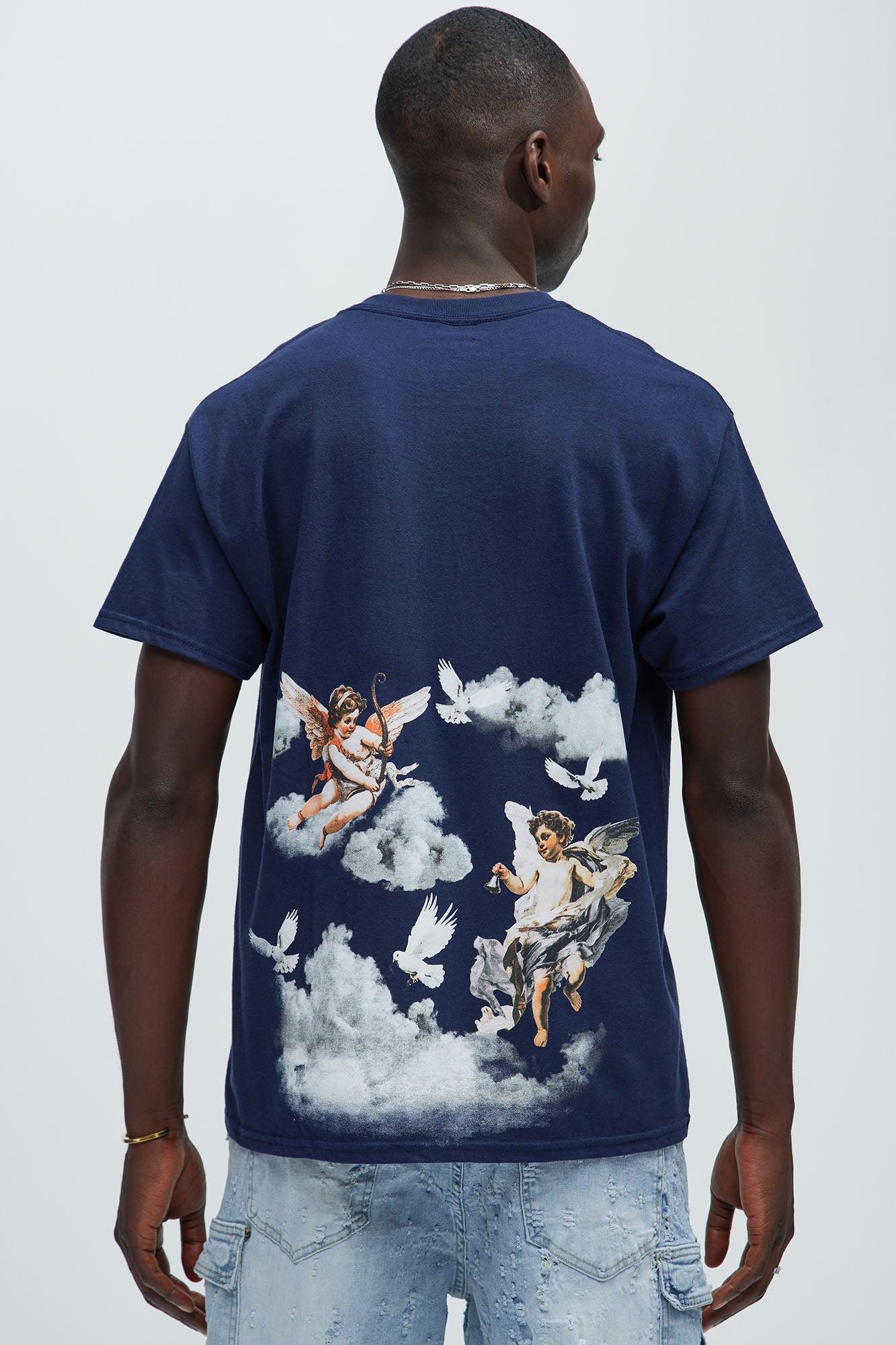 Angels In The Sky Short Sleeve Tee - Navy Product Image