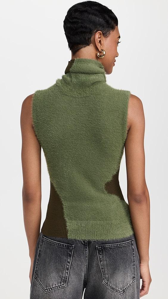 MM6 Maison Margiela Furry Intarsia Knit Sweater Vest | Shopbop Product Image