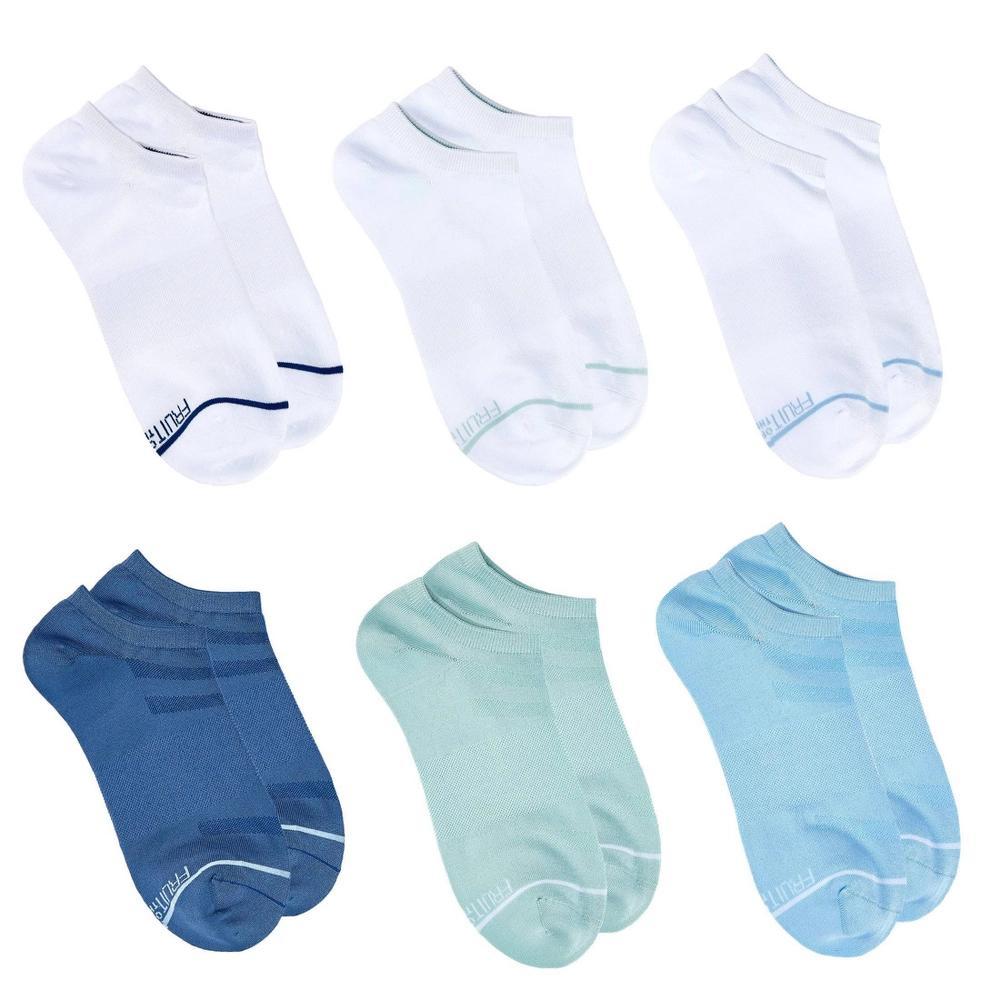 Fruit of the Loom Womens Beyond Soft 6pk No Show Socks 4-10 Product Image