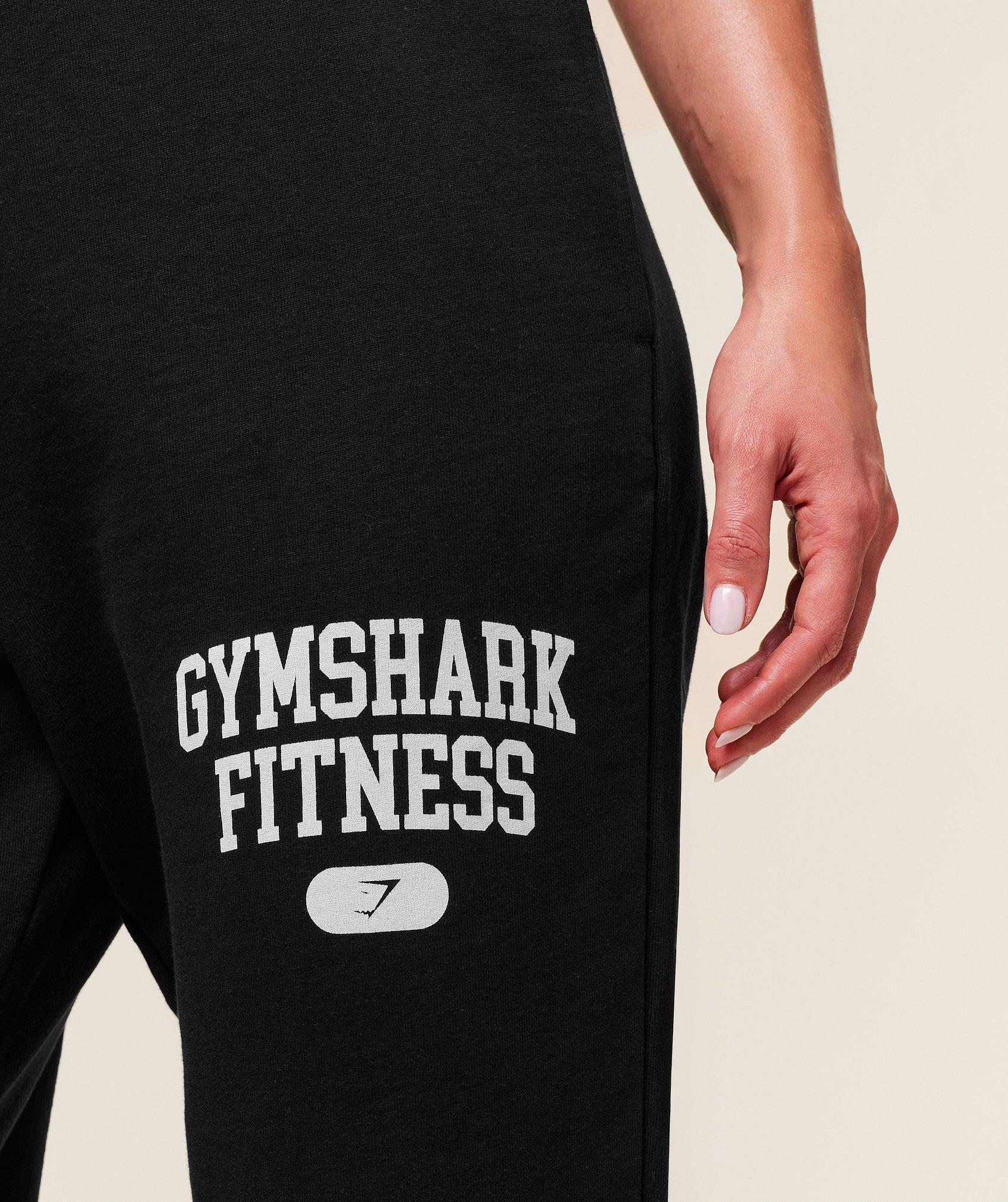 Gymshark Campus Graphic Oversized Jogger - Black Female Product Image