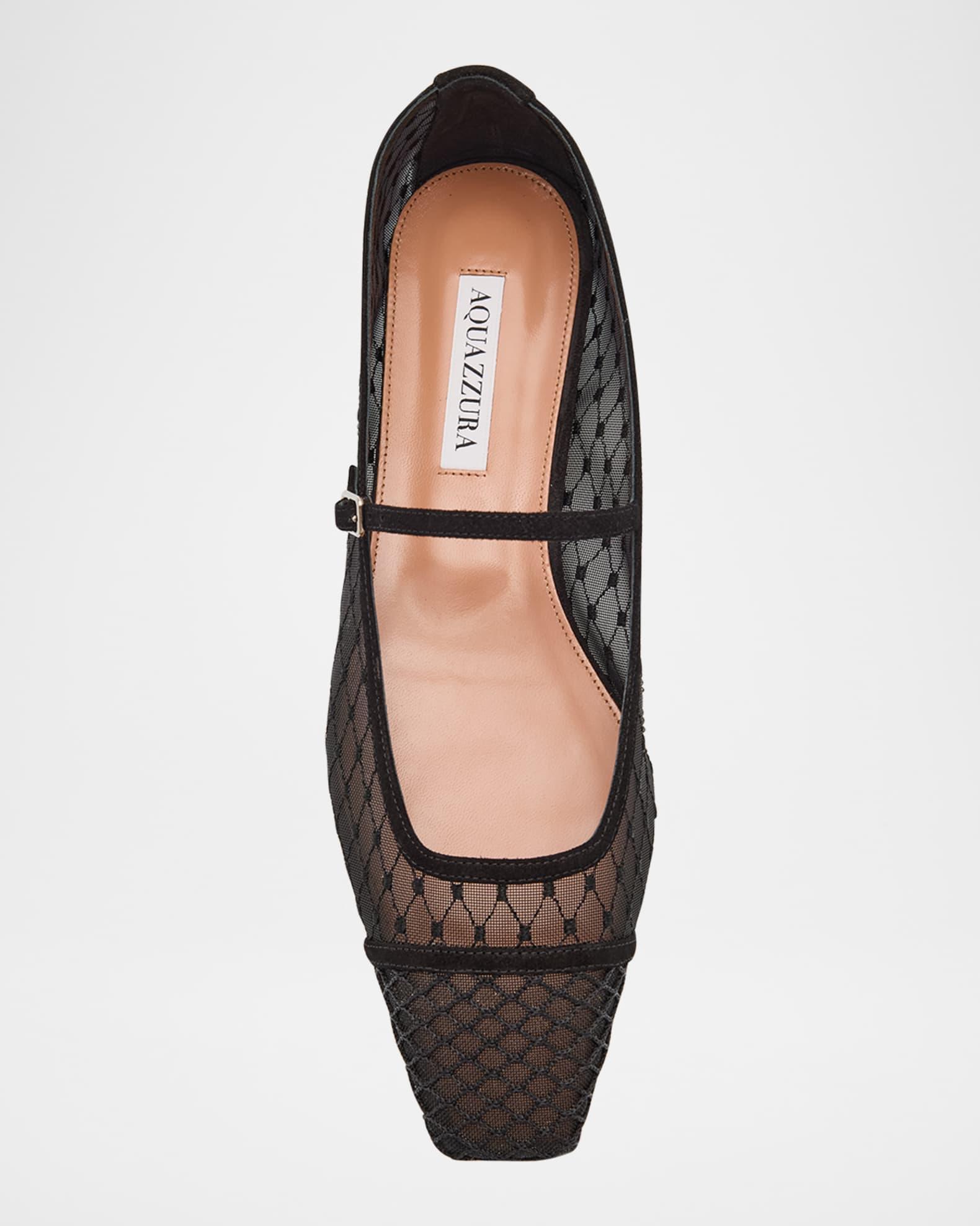 Fishnet Suede Juliette Ballerina Flats Product Image