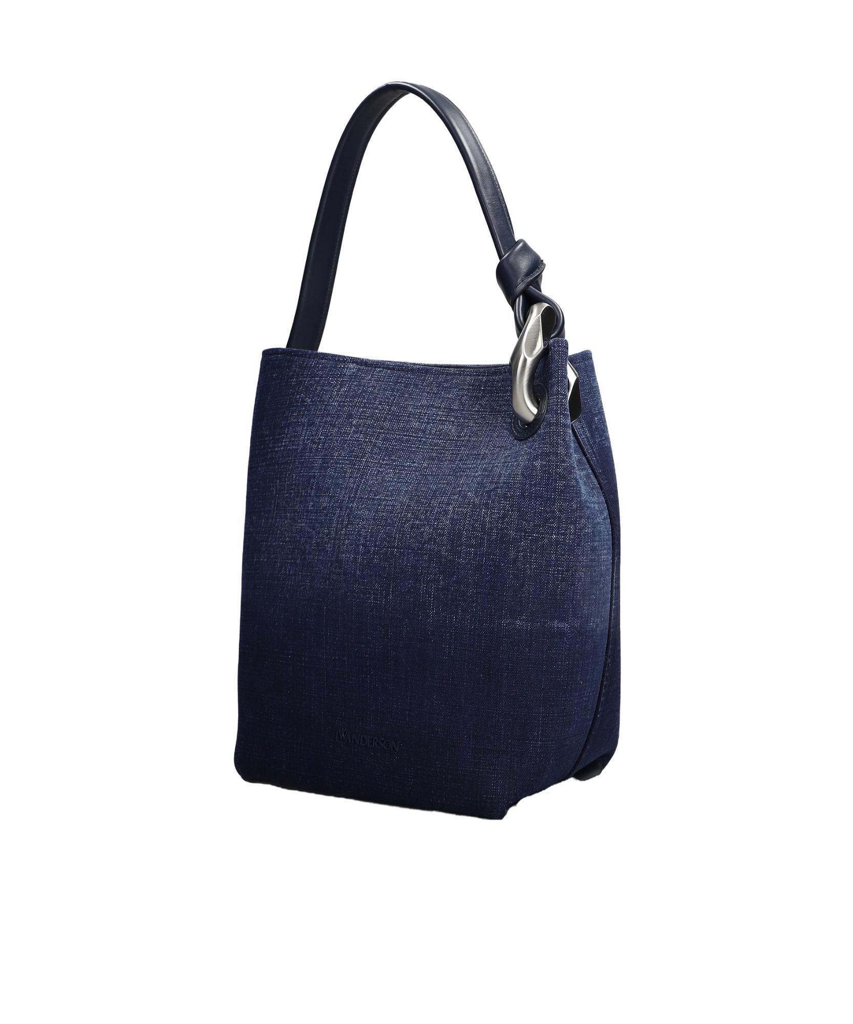 JW ANDERSON Jwa Corner Bucket Bag In Blue Product Image