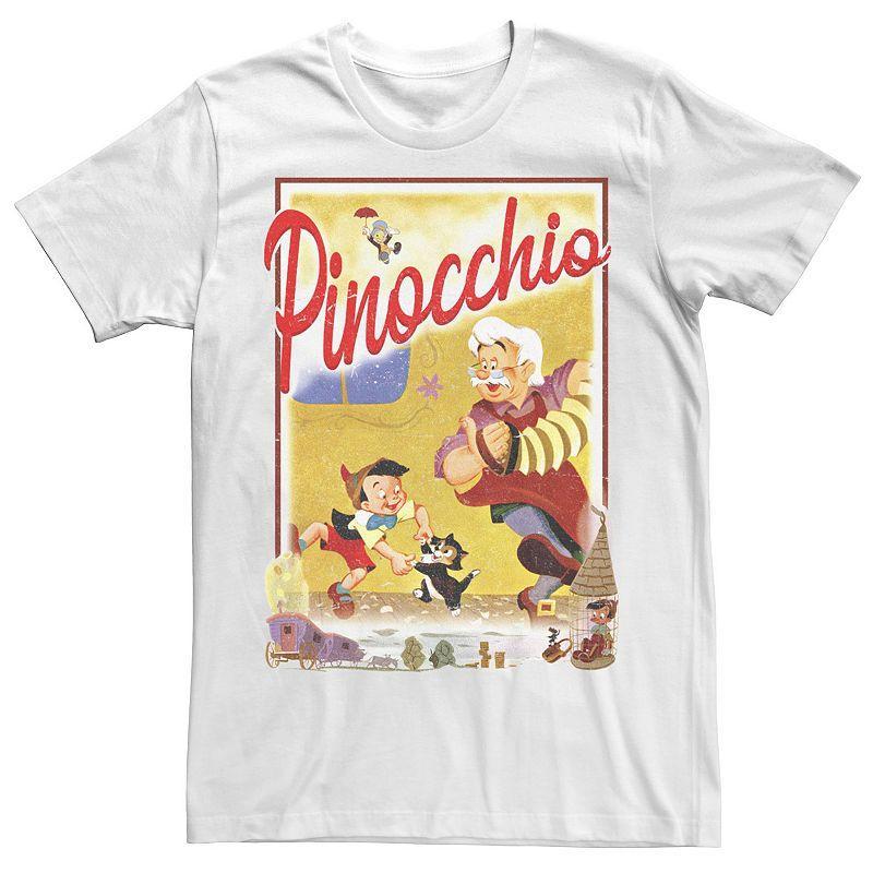 Big & Tall Disney Pinocchio Vintage Storybook Poster Tee, Men's,  Product Image