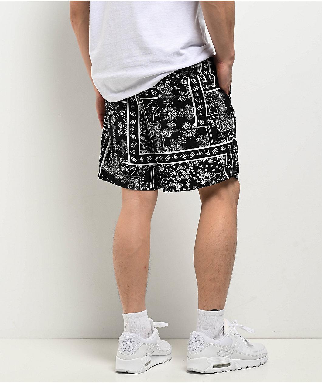 $AD BOYZ by Junior H X Lost Hills Nails Black Mesh Shorts Product Image