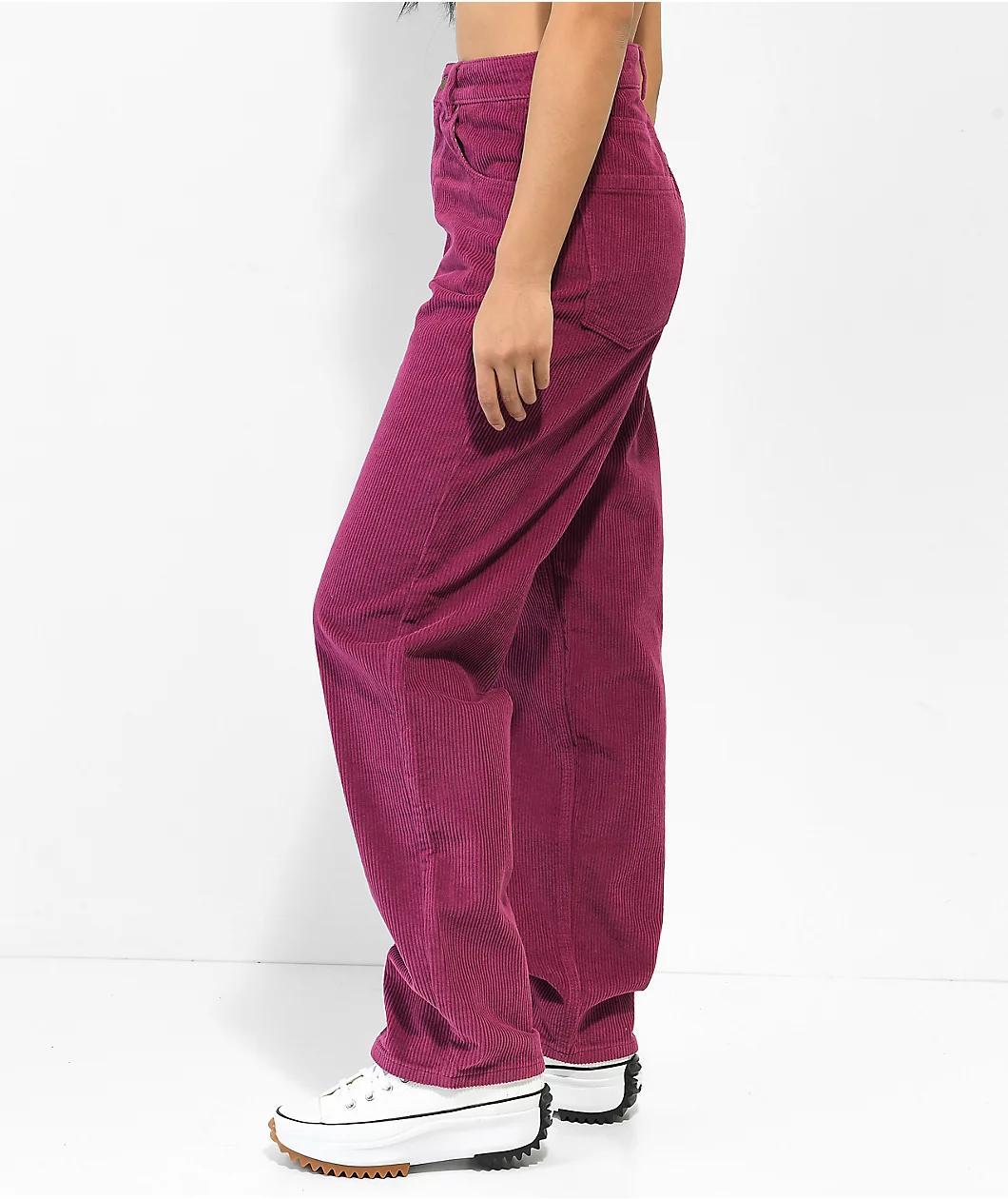 Empyre Tori 90s Berry Corduroy Skate Pants Product Image