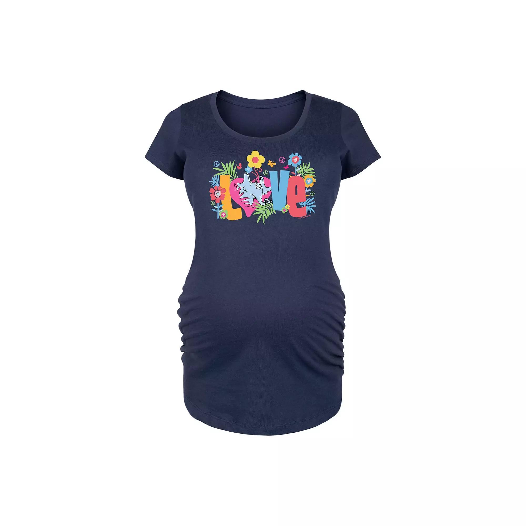 Maternity Dr. Seuss Horton Love Graphic Tee, Women's,  Product Image