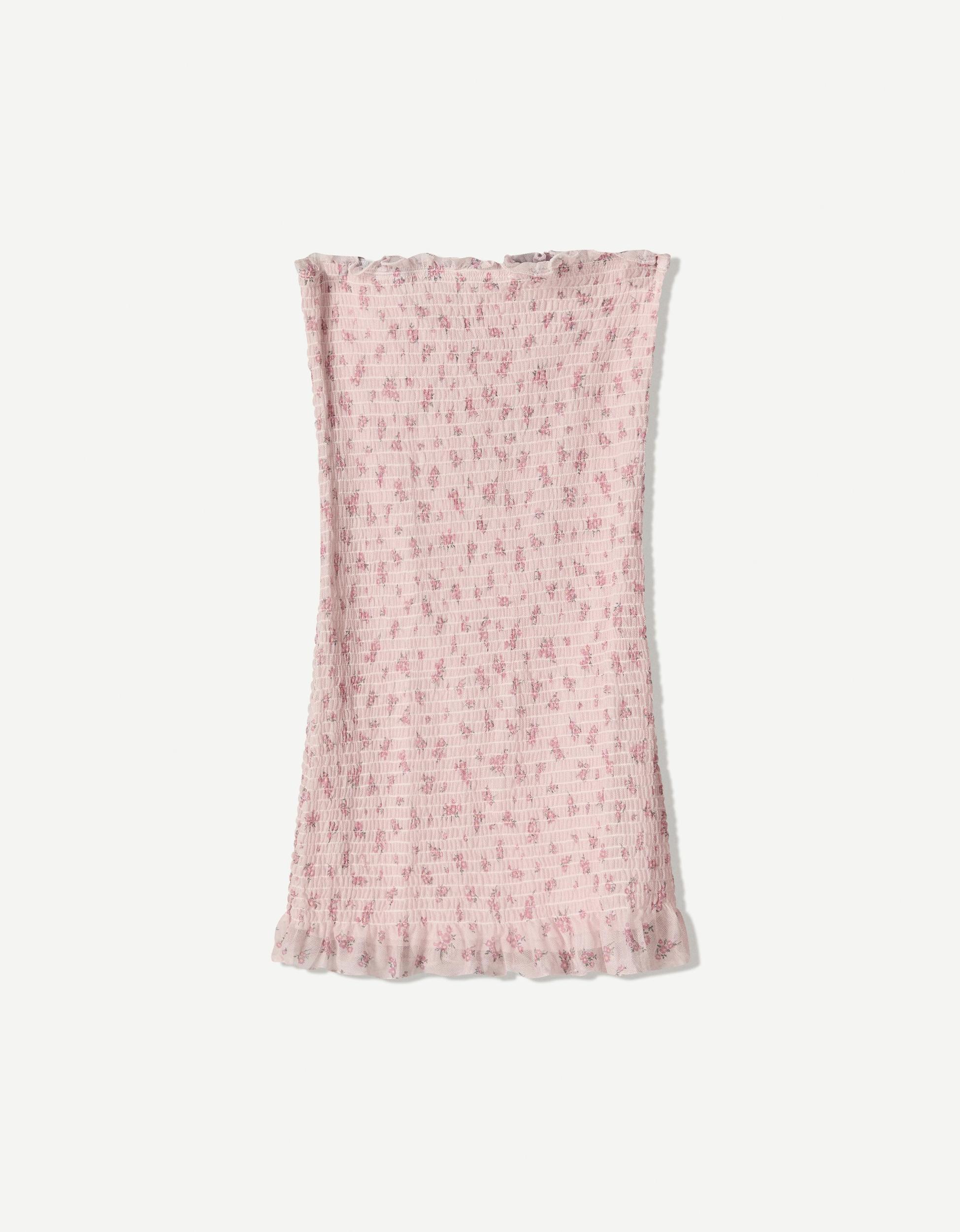 Bandeau print mini dress Product Image