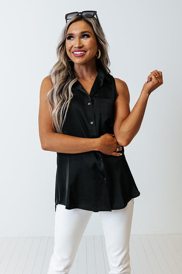 Martini Nights Shift Top In Black Product Image