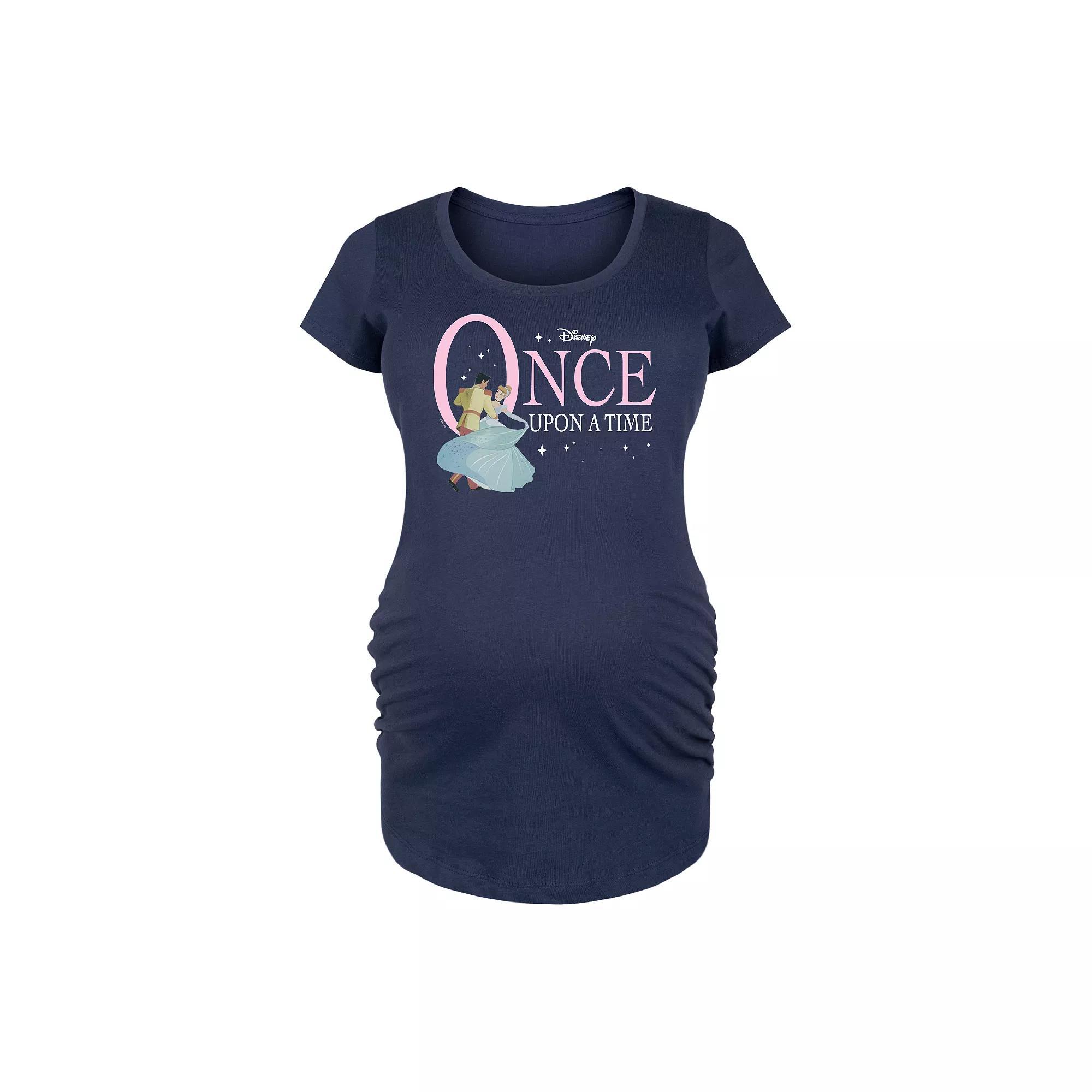 Disney's Cinderella Maternity Once Upon A Time Graphic Tee, Women's,  Product Image