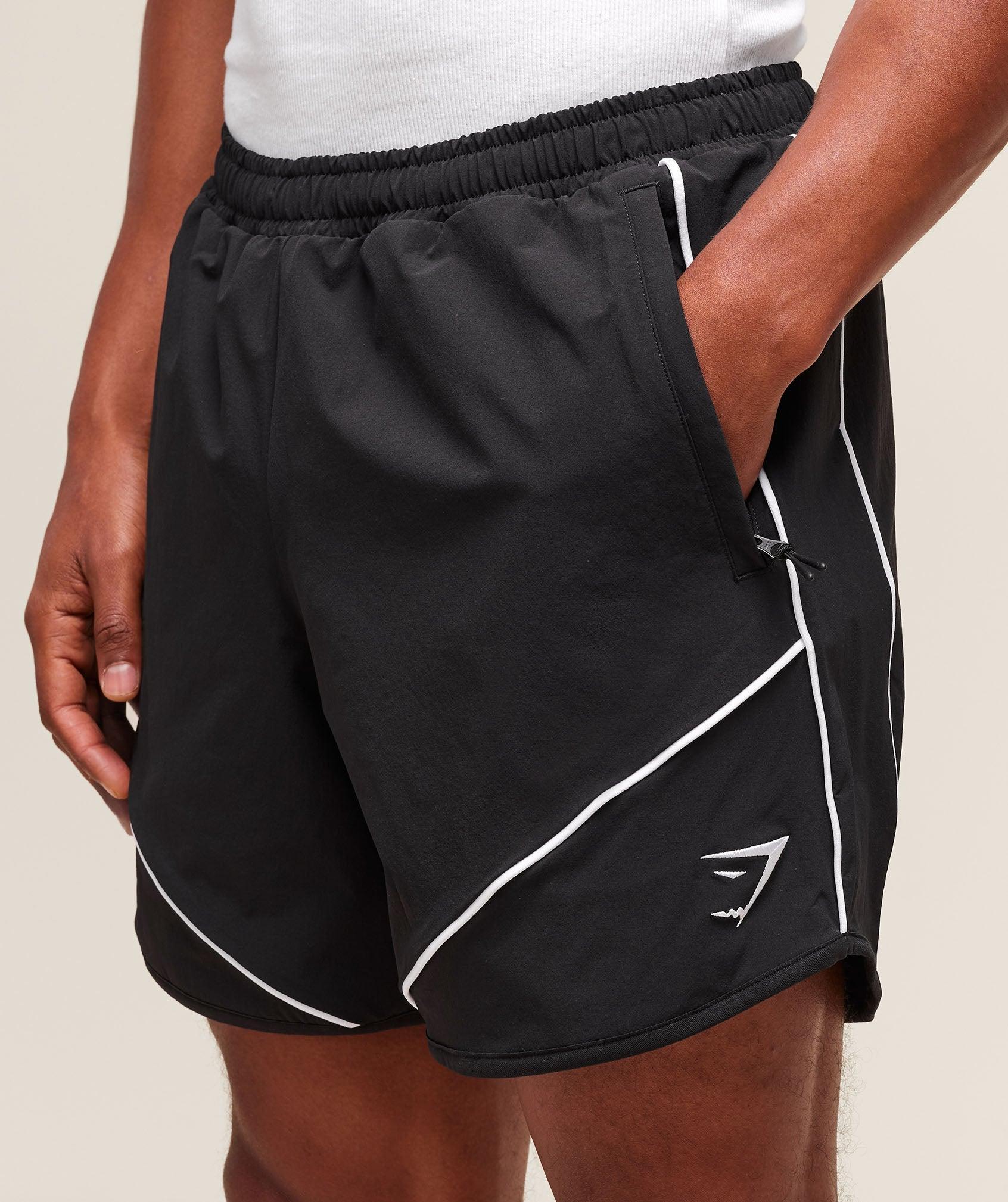 Gymshark Retro Shorts - Black Male Product Image
