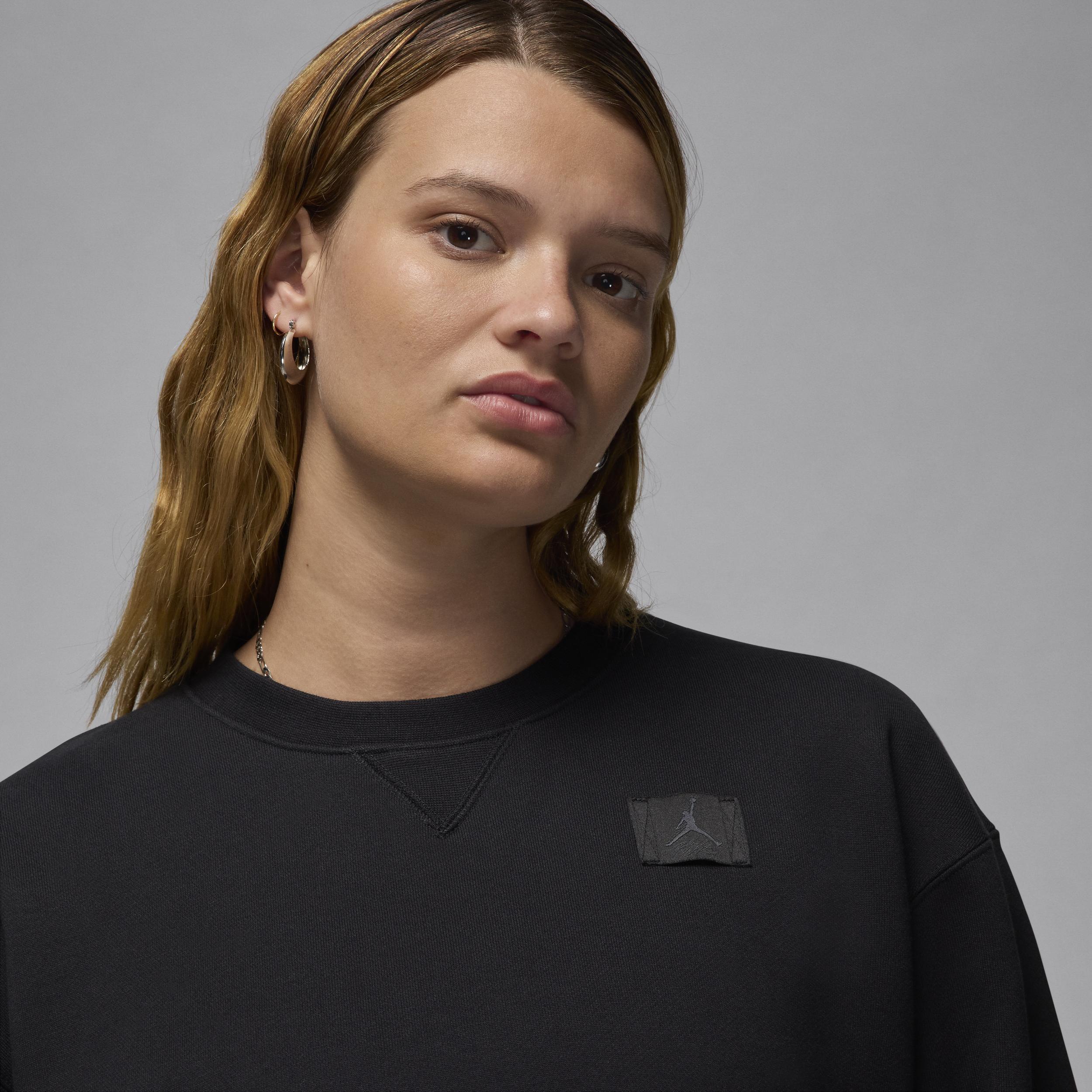 Women's Jordan Flight Fleece Crew-Neck Sweatshirt Product Image