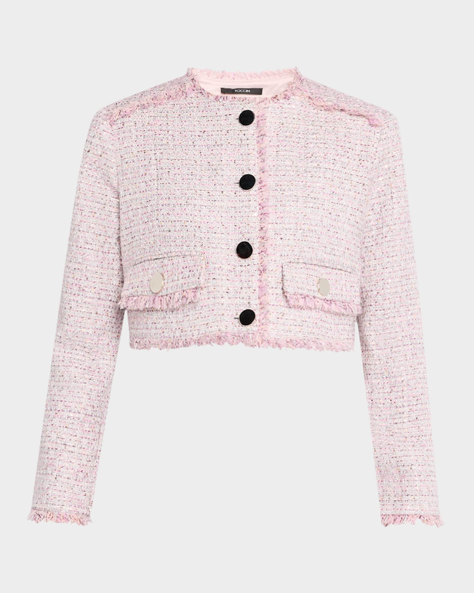 Lainey Cropped Tweed Jacket Product Image