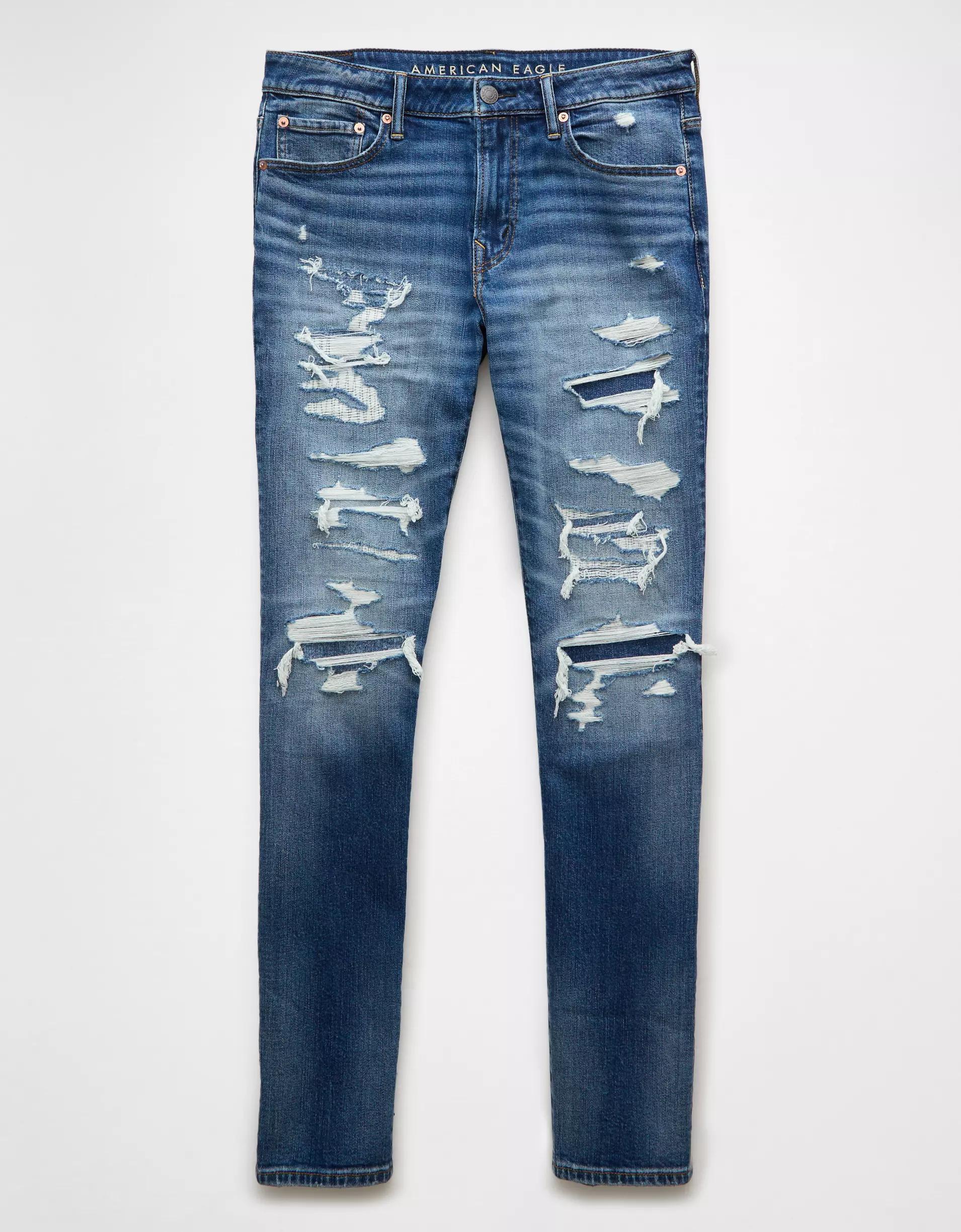 AE AirFlex+ Patched Athletic Skinny Jean Product Image