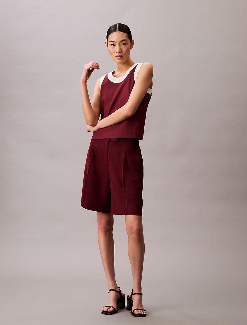 Contrast Trim Relaxed Tank Top Product Image