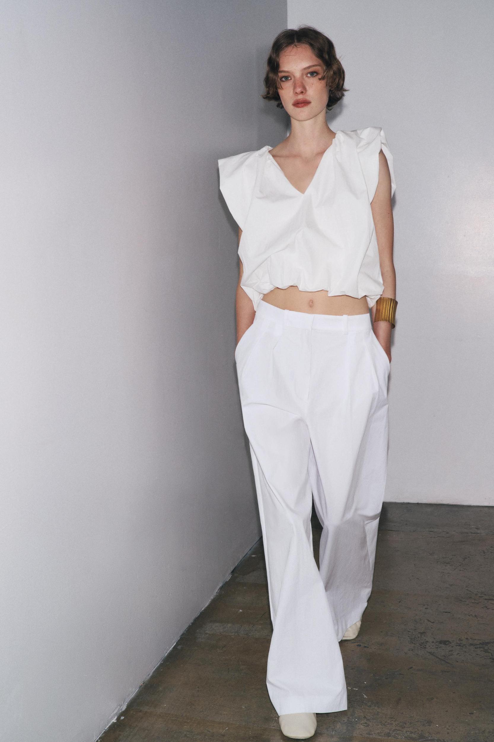 ZW COLLECTION BALLOON POPLIN TOP Product Image