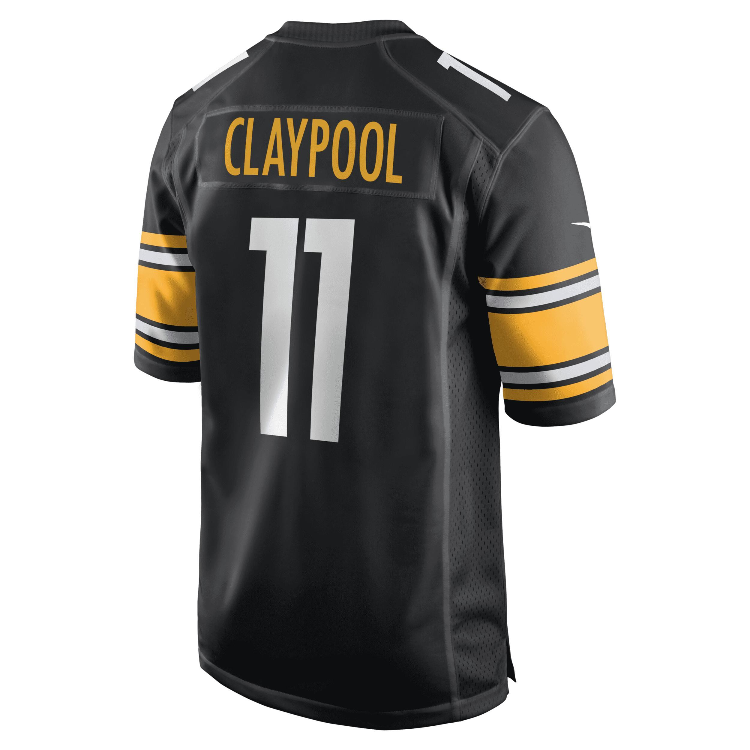 Nike Pittsburgh Steelers Mens Game Jersey - Chase Claypool - Black Product Image