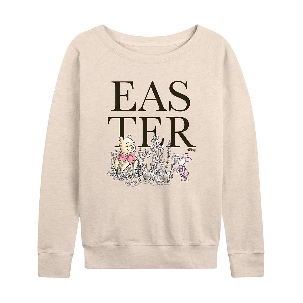 Disney's Winnie The Pooh Women's Easter French Terry Long Sleeve Tee,  Product Image