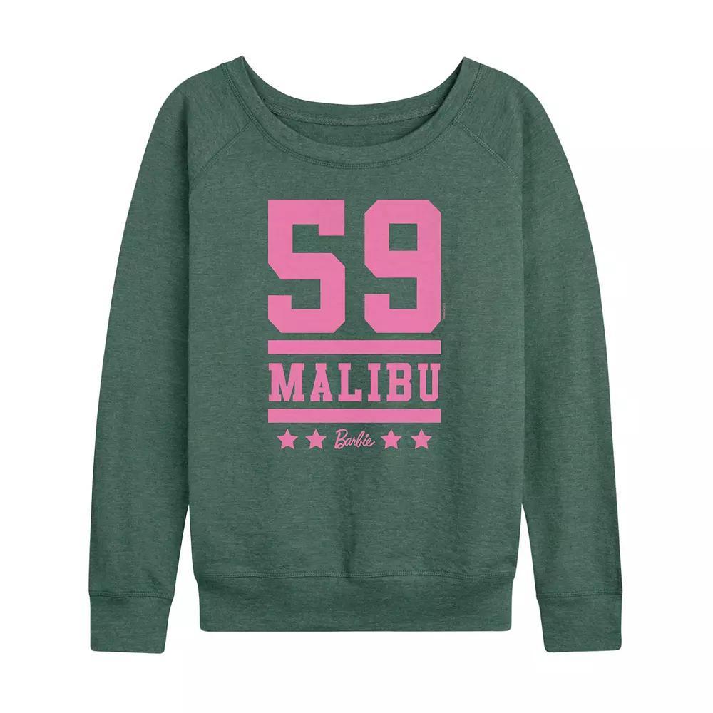 Women's Barbie® 59 Malibu Graphic French Terry Long Sleeve Tee,  Product Image
