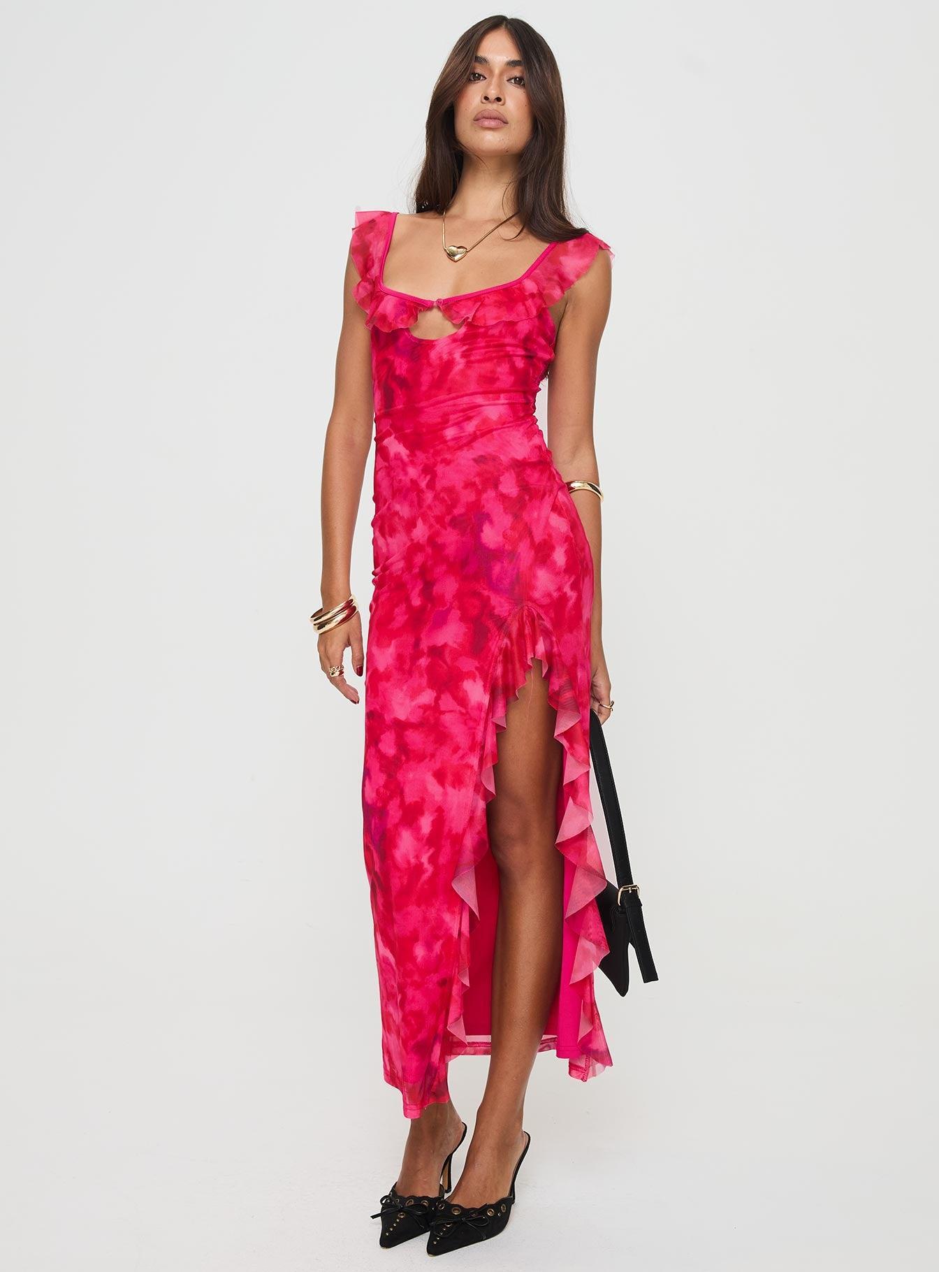 Ceri Maxi Dress Pink Product Image