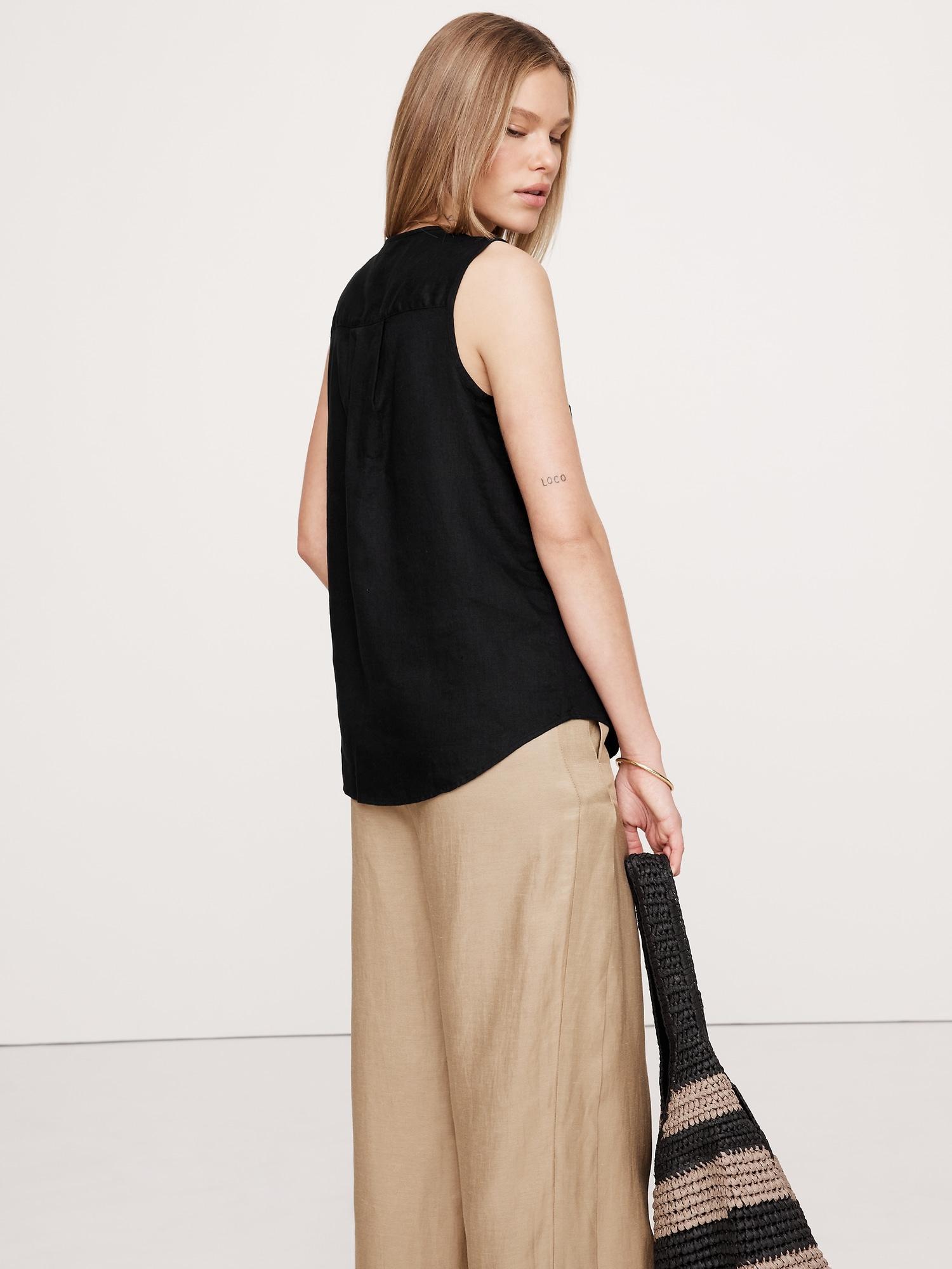 Linen Sleeveless Tunic Product Image