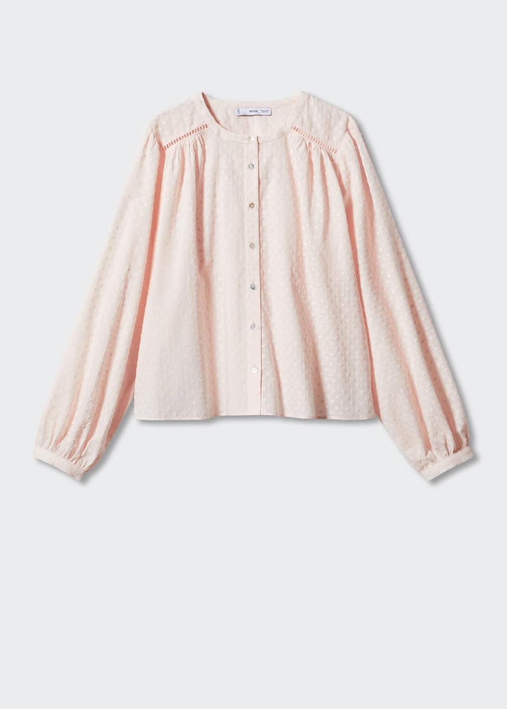 MANGO Plum Blouse (Pastel ) Women's Blouse Product Image