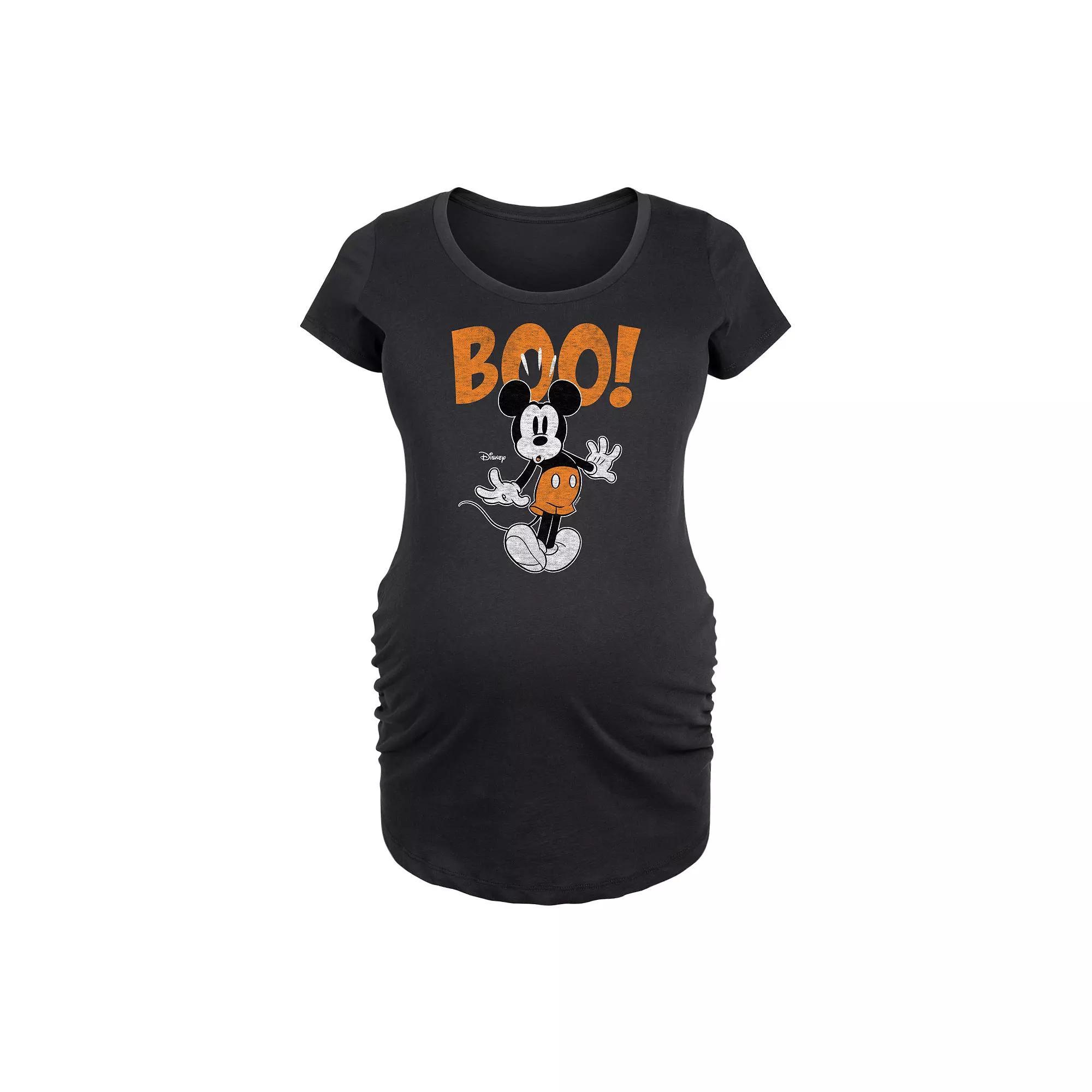 Disney&#x27;s Mickey Mouse Maternity Boo Graphic Tee, Women&#x27;s,  Product Image