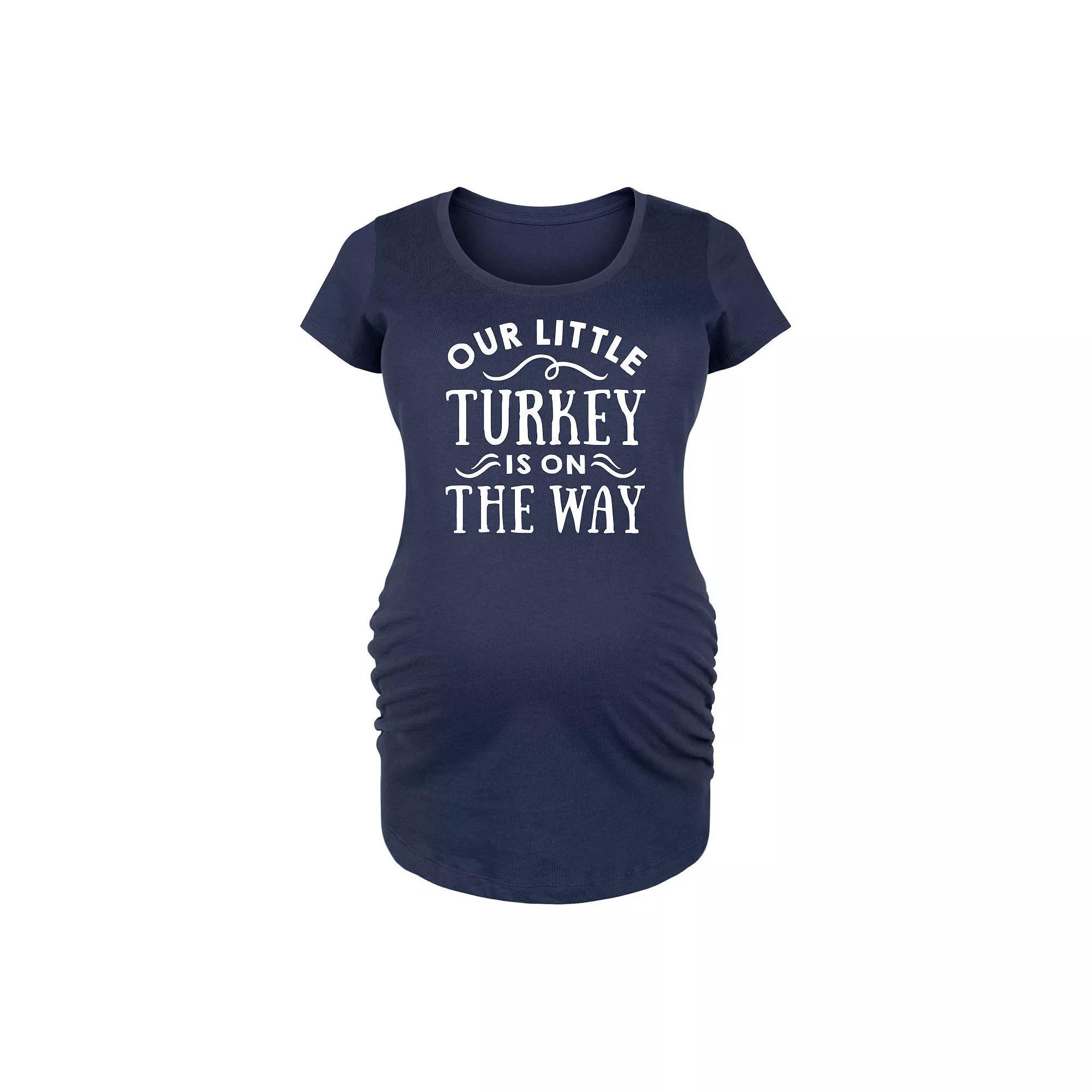 Maternity Our Little Turkey Is On The Way Graphic Tee, Women's,  Product Image