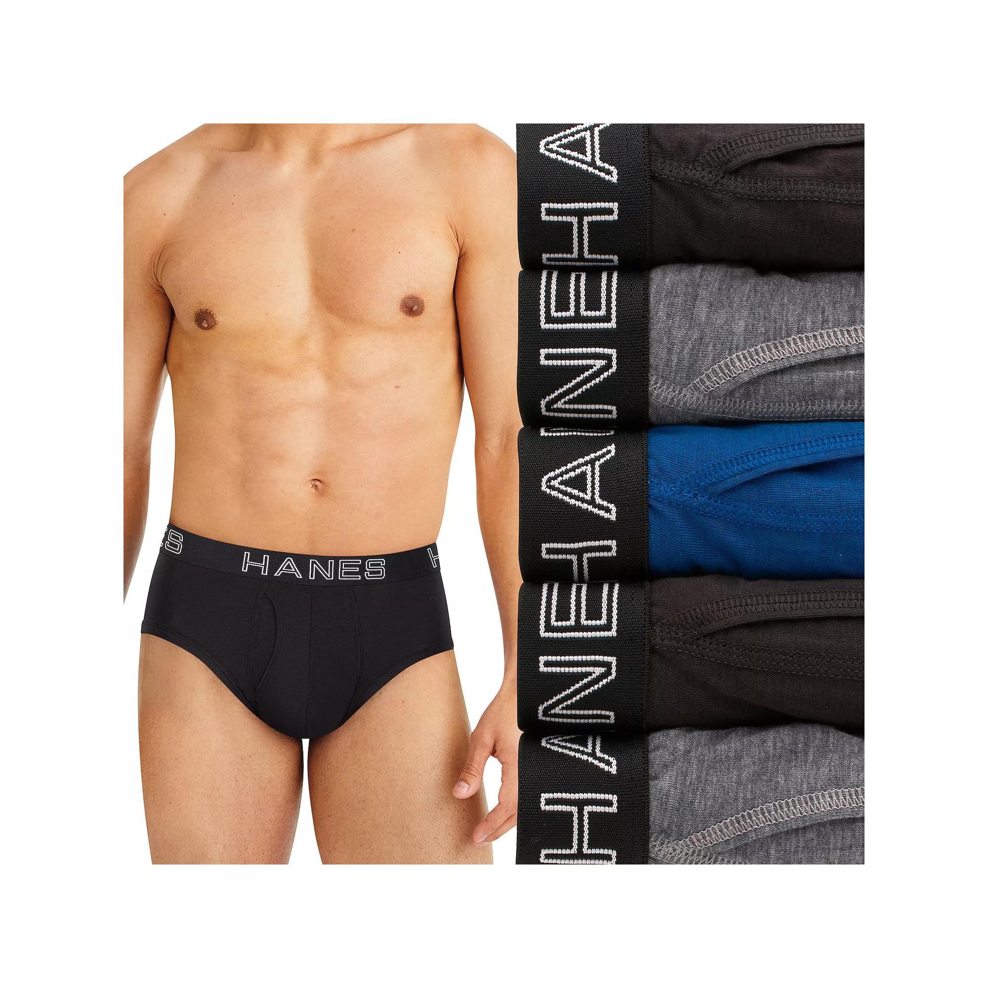 Men's Hanes® 5-Pack Ultimate Comfort Flex Fit Total Support Pouch Brief Underwear,  Product Image