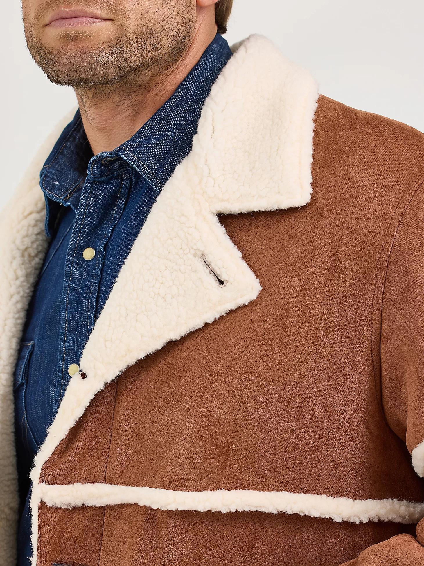 Men's Wrangler Sherpa Contrast Cowboy Jacket in Rawhide Product Image