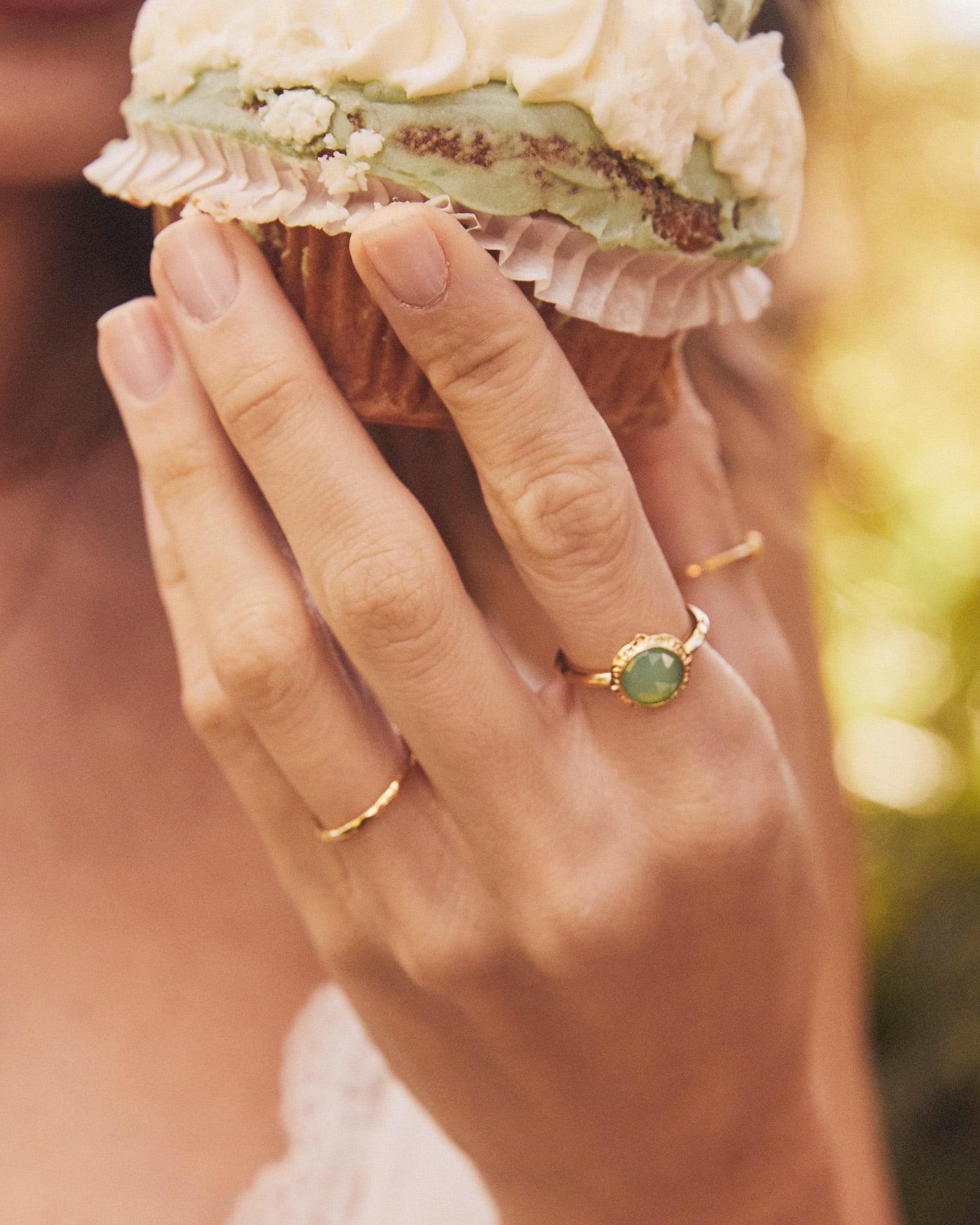 Sage Sterling Silver Statement Ring in Chrysoprase Product Image