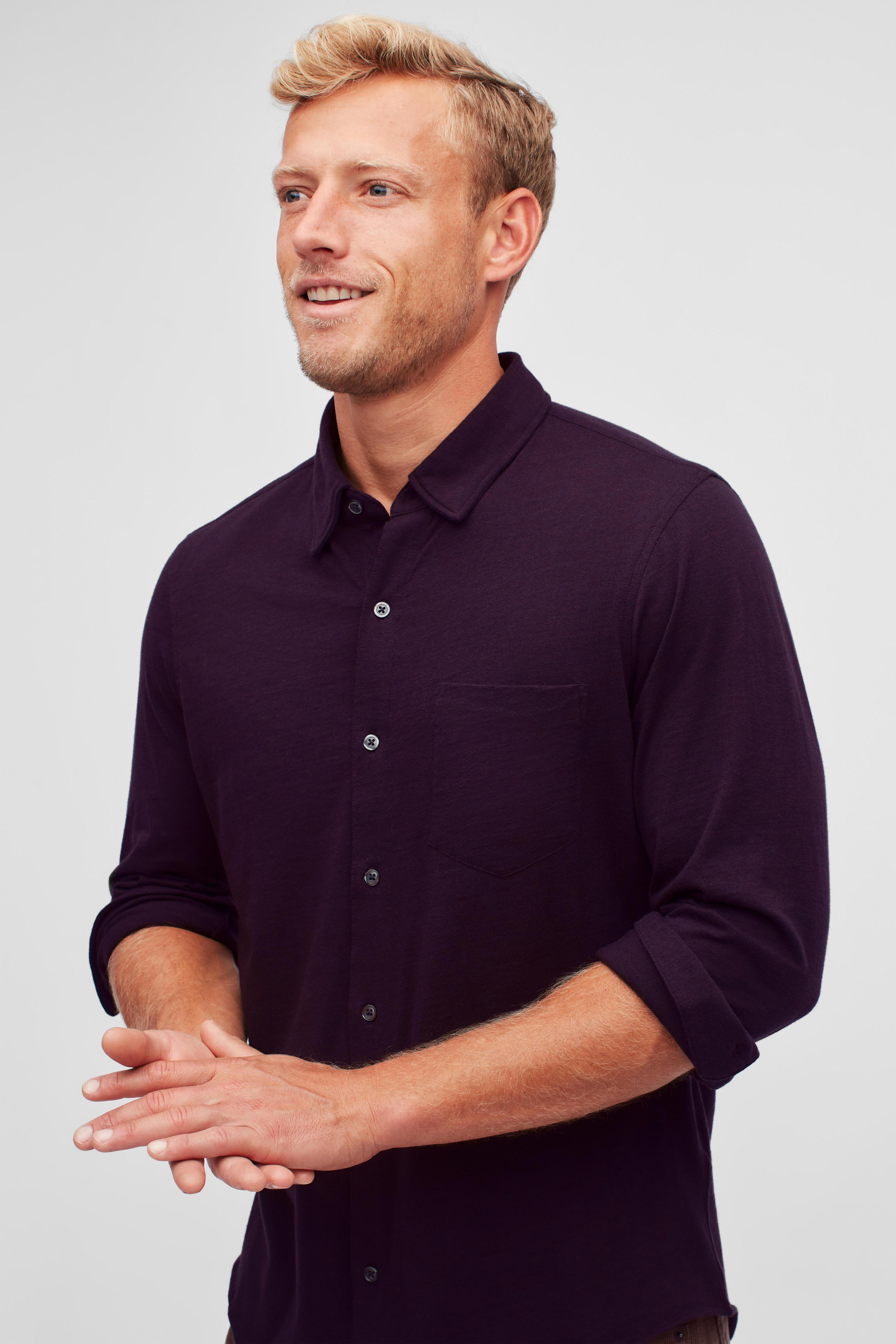 Knit Button-Down Product Image